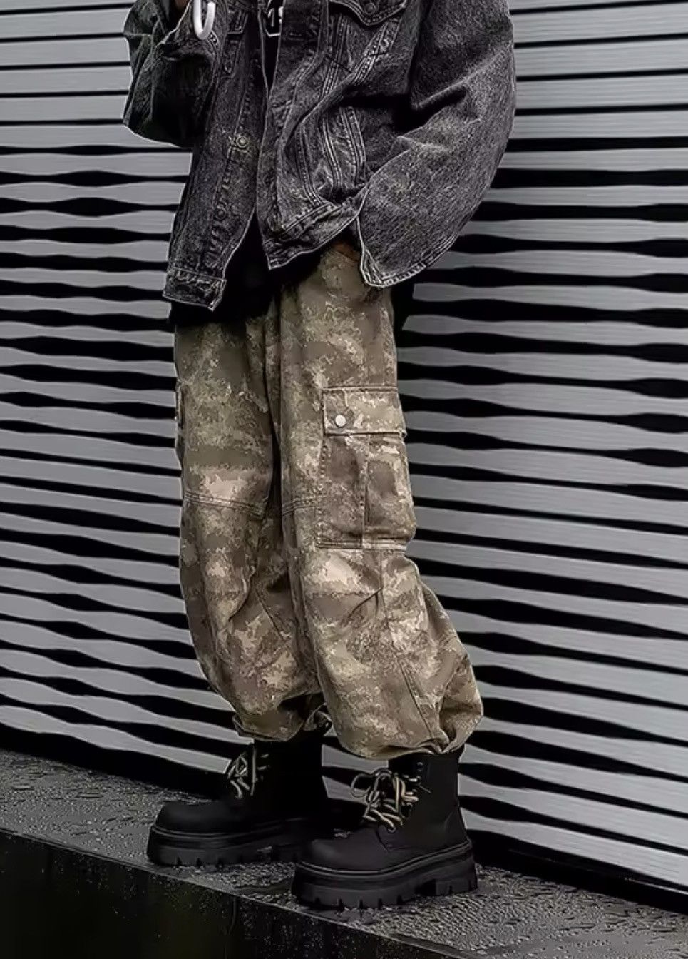 Japanese Brand Black Combat Boots Size US 9.5 / EU 42-43 - 5 Thumbnail