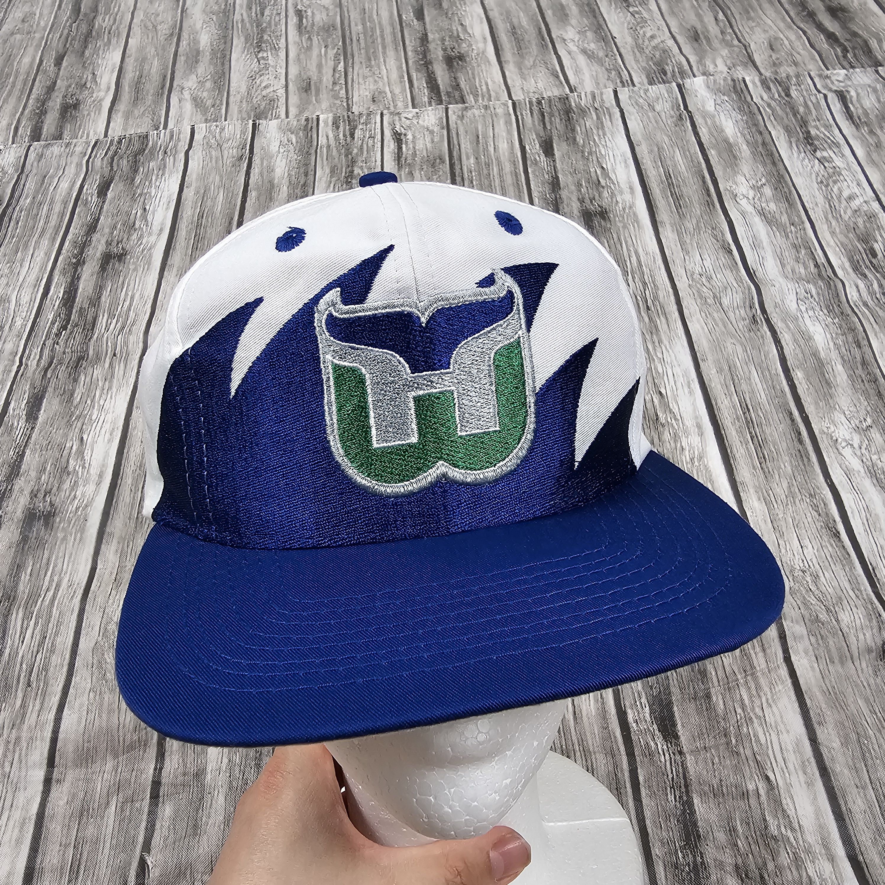 Logo 7 Vintage 90s Logo 7 Hartford Whalers SHARKTOOTH Snapback Hat Size ONE SIZE - 1 Thumbnail
