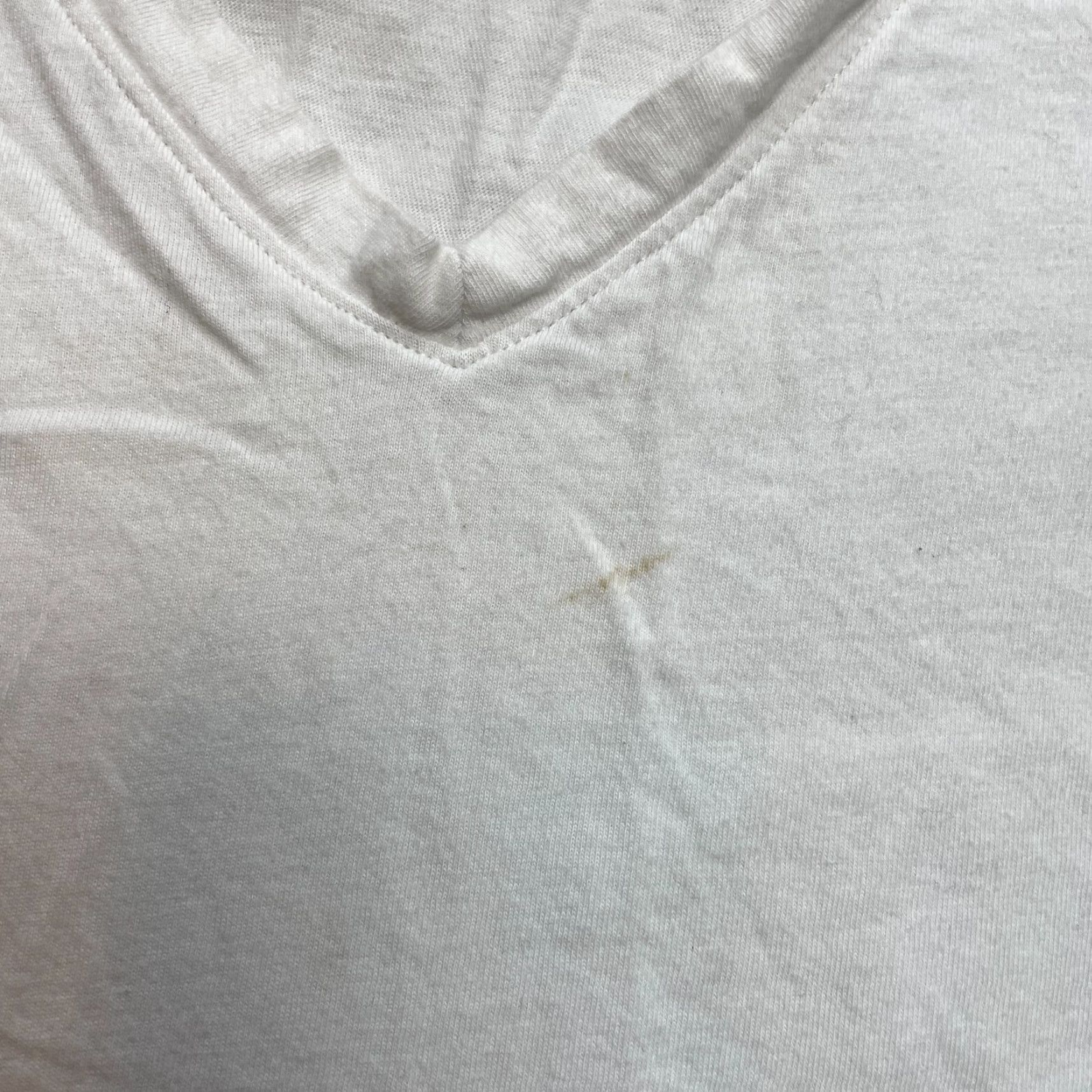 Vintage A New Day T-Shirt Womens Small White Short Sleeve V Neck Basic Solid Tee Size S / US 4 / IT 40 - 5 Thumbnail