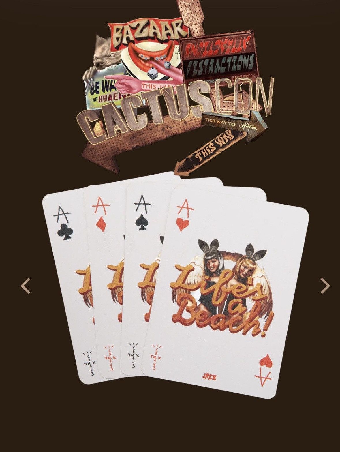 Playboy × Travis Scott Complexcon Cactus Jack Playboy playing cards Size ONE SIZE - 4 Thumbnail