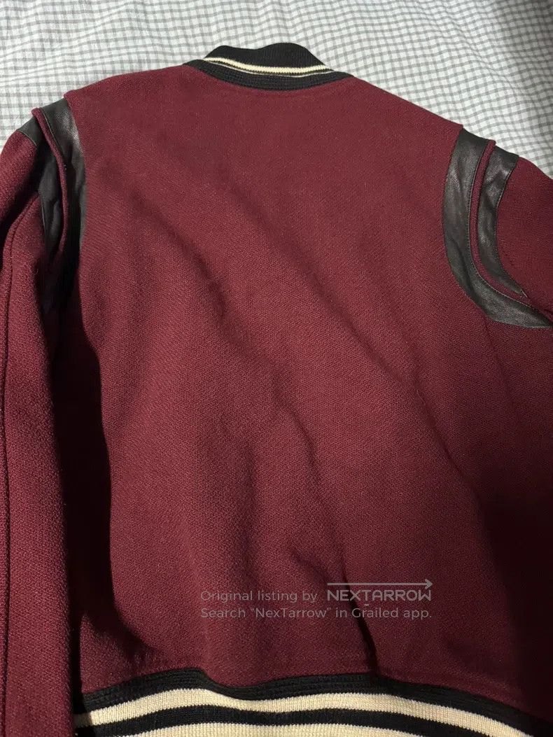 Saint Laurent Paris Saint Laurent Paris Hit Wine Black Wool and Leather Baseba Size US L / EU 52-54 / 3 - 2 Thumbnail