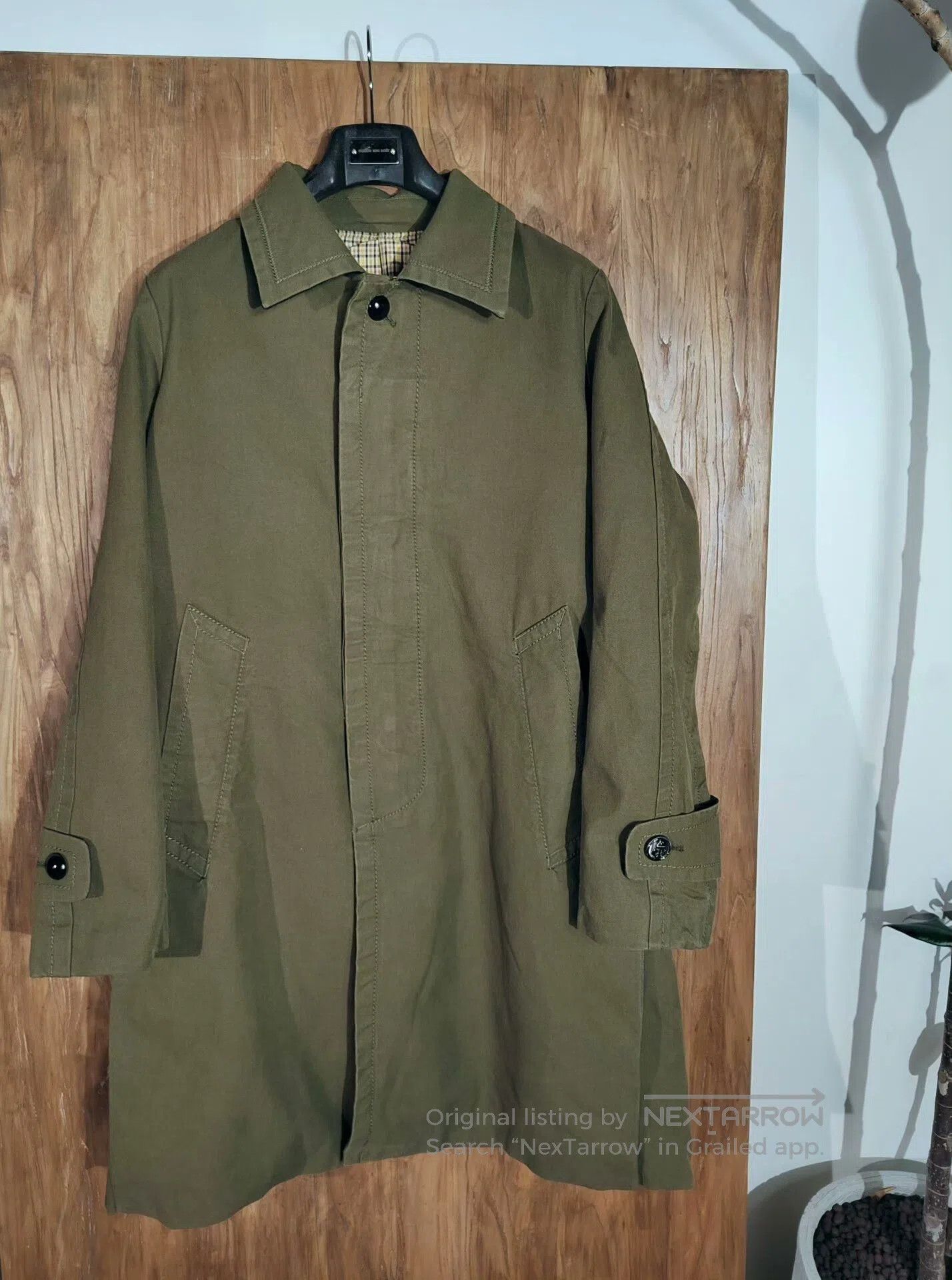 Sacai Sacai Green Mid-Length Men's Trench Coat. Size US M / EU 48-50 / 2 - 1 Thumbnail
