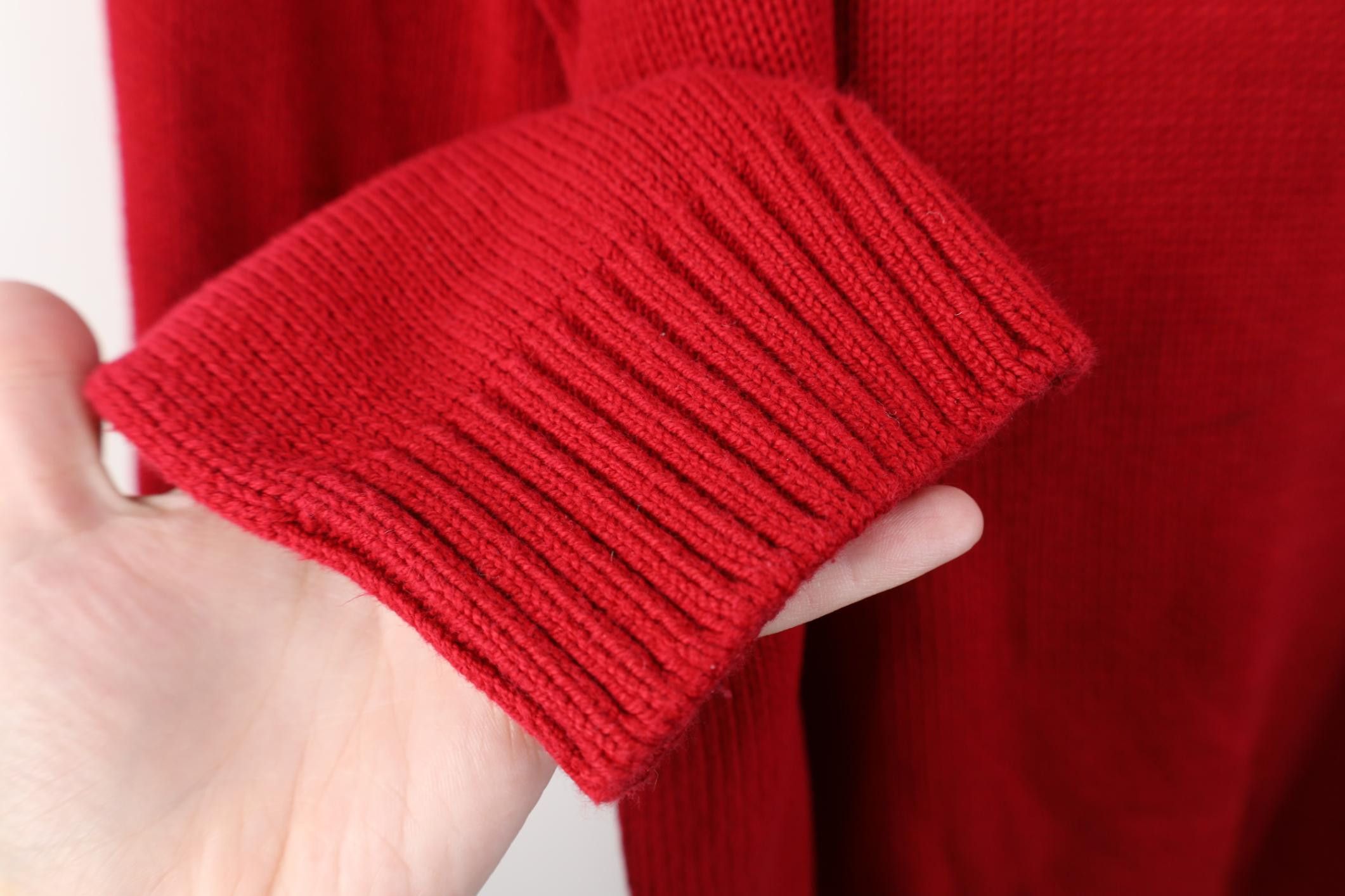 Lands' End Vintage 90s Lands End Knit Drifter Crewneck Sweater Red USA Size US L / EU 52-54 / 3 - 8 Thumbnail