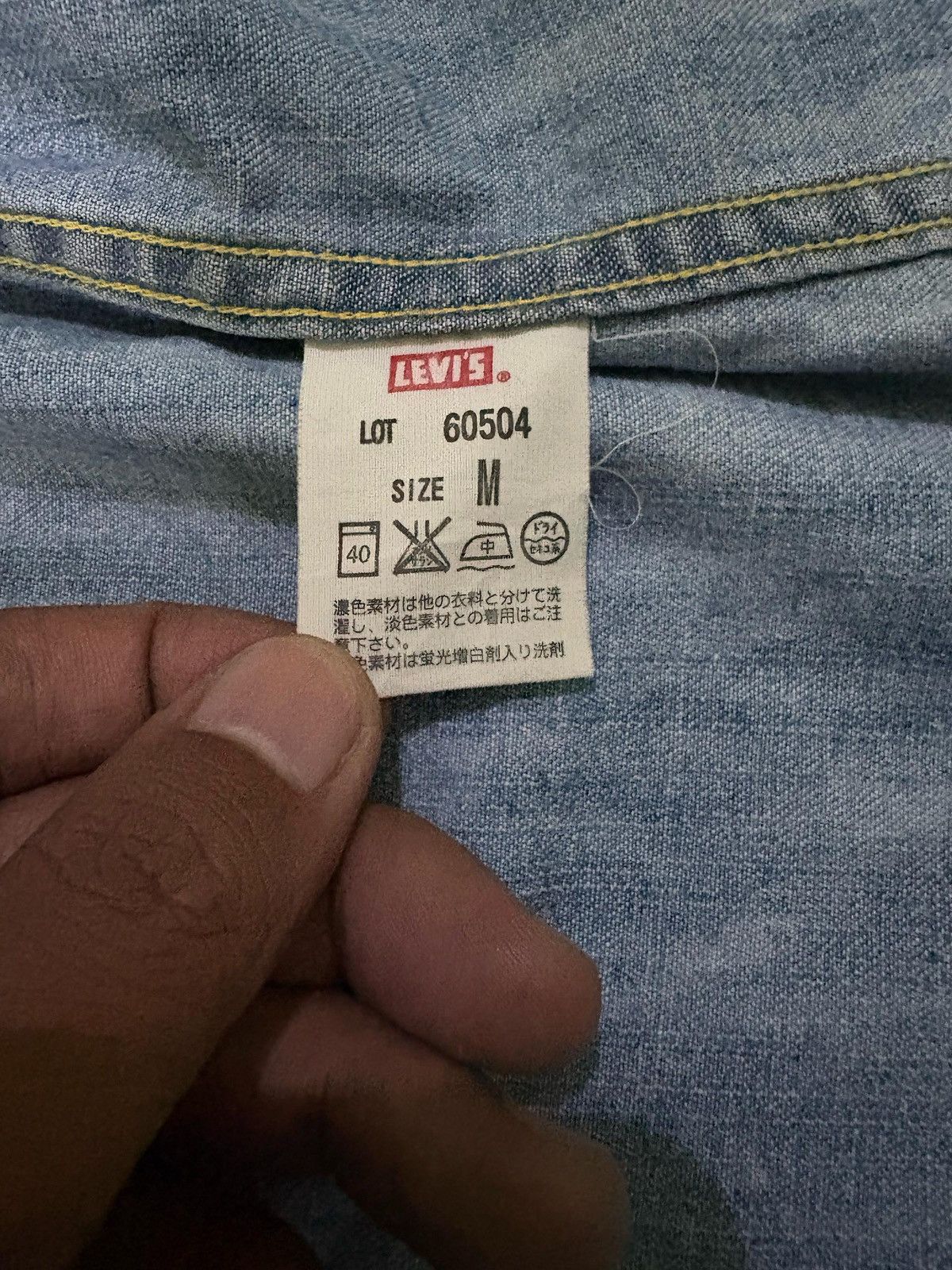 Levi's Vintage Clothing Vintage Levi's Western Shirt Button up Double Pocket Design Size US M / EU 48-50 / 2 - 13 Thumbnail