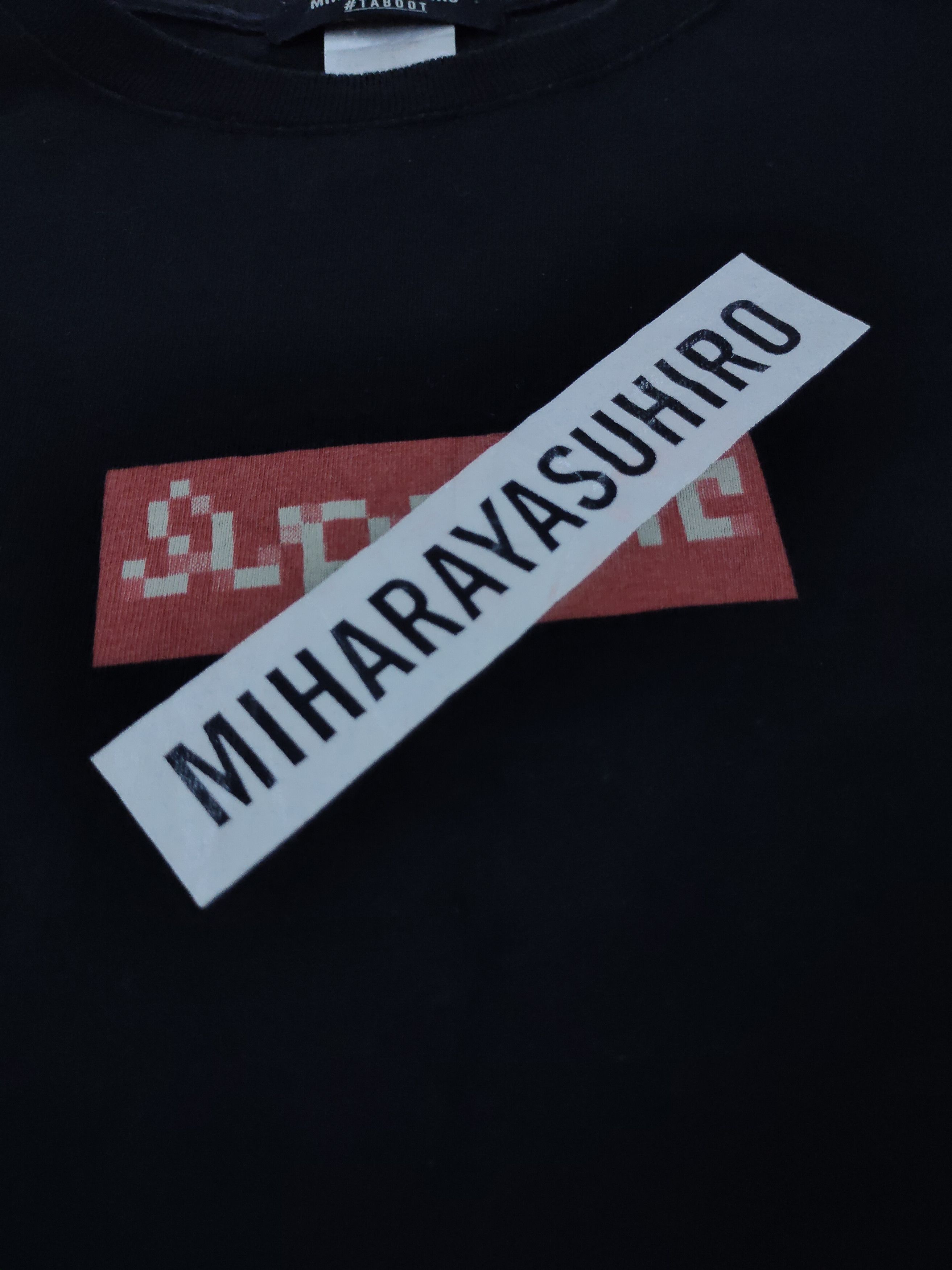 image of Avant Garde x Miharayasuhiro Taboot Big Spell Out Long Sleeve T-Shirt in Black, Men's (Size Medium)