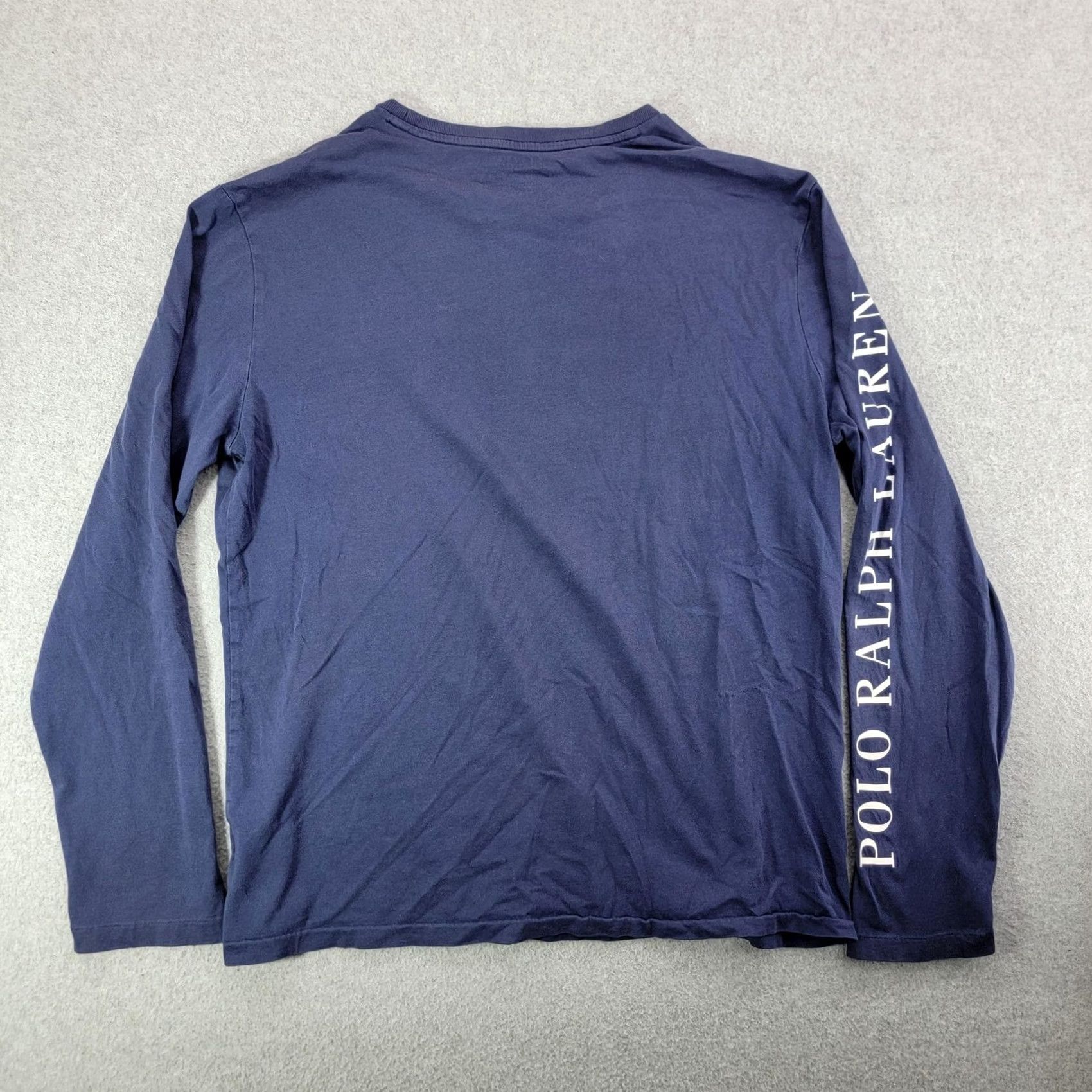 Polo Ralph Lauren Polo Ralph Lauren Shirt Mens Medium Blue Long Sleeve Crewneck Polo Logo Tee Size US M / EU 48-50 / 2 - 5 Thumbnail