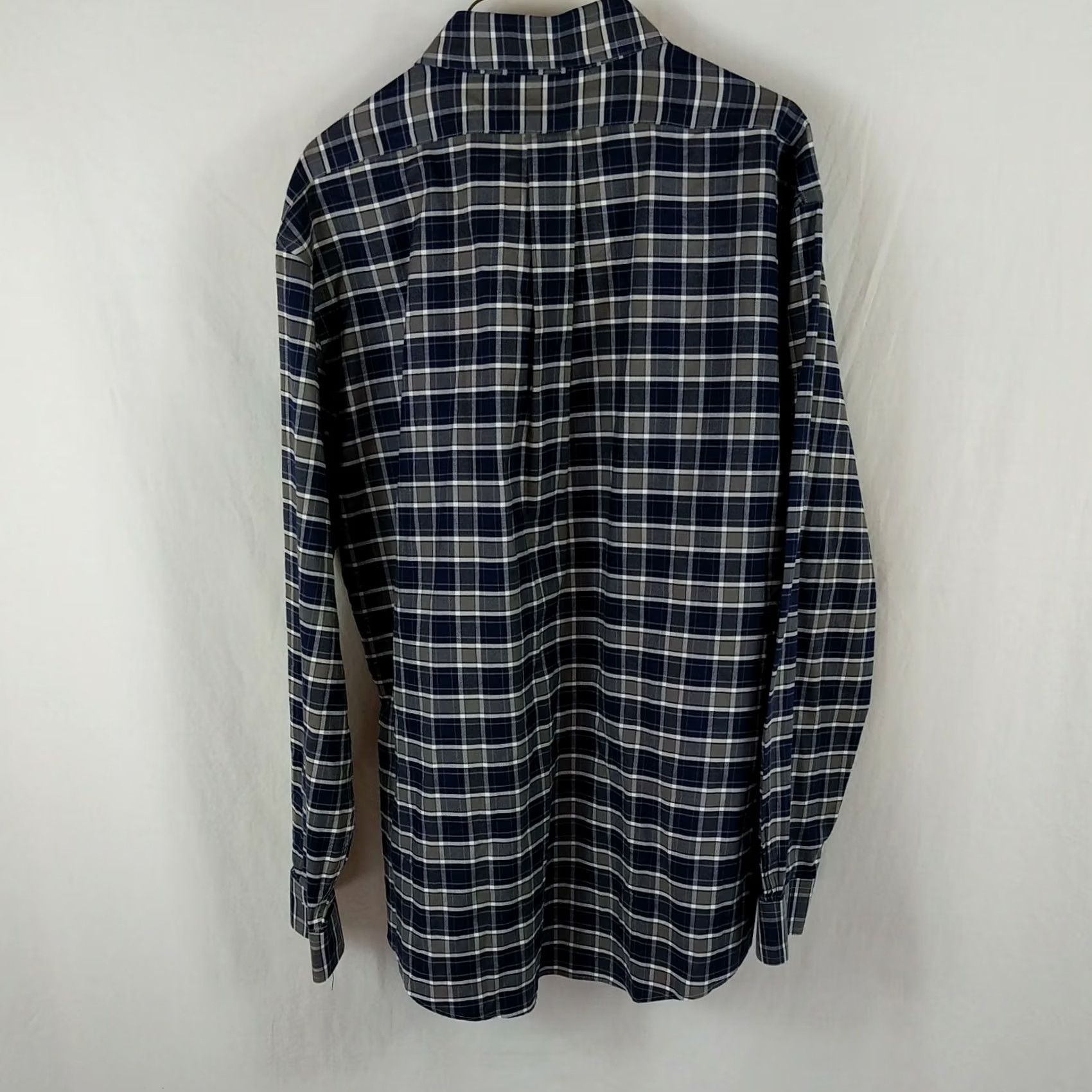 Brooks Brothers Brooks Brothers 1818 Regent Mens Button-Up Blue Plaid Long Sleeve Shirt XXL Size US XXL / EU 58 / 5 - 5 Thumbnail