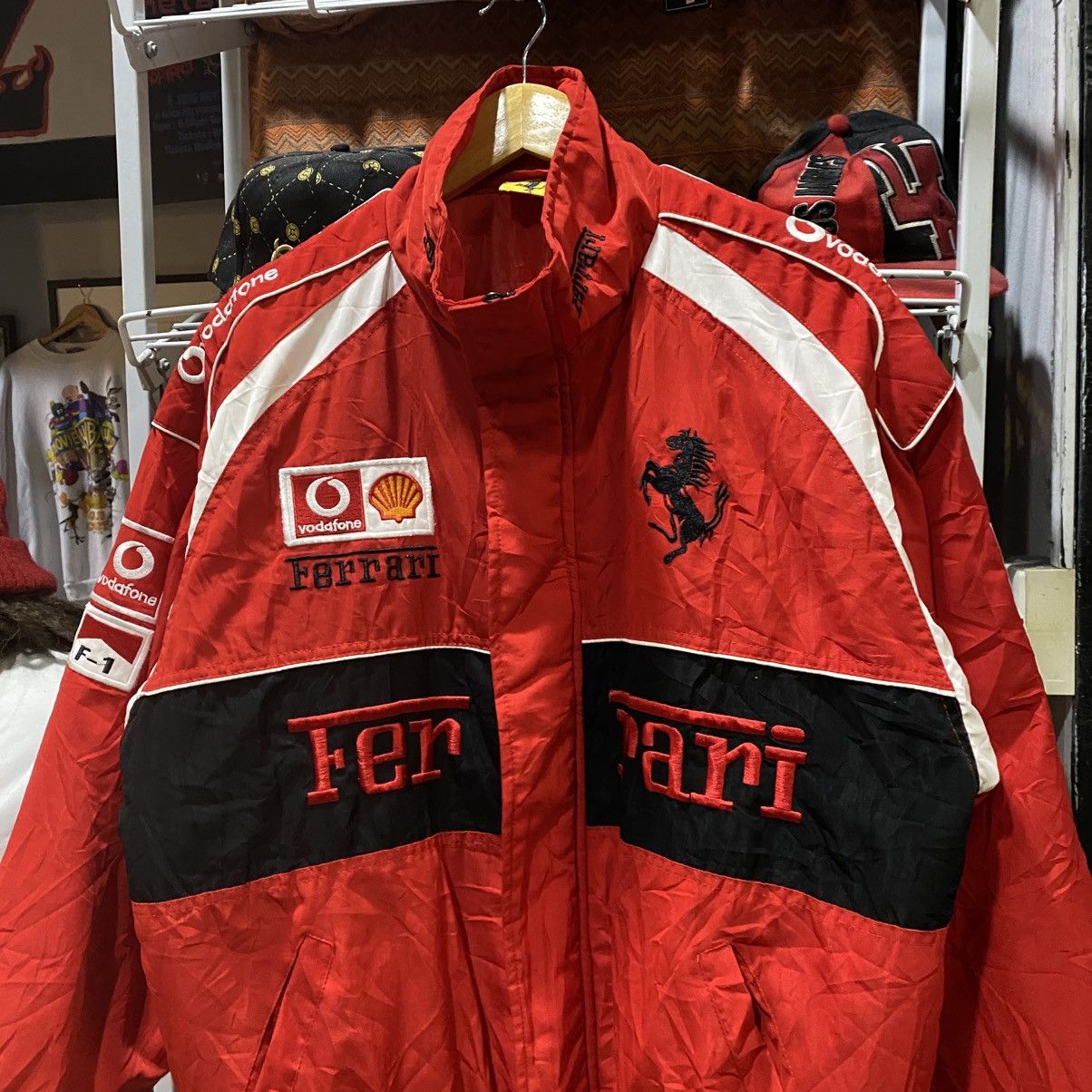 Ferrari Vtg Rare Ferrari Racing Marlboro Michael Schumacher Jacket Size US XL / EU 56 / 4 - 4 Thumbnail