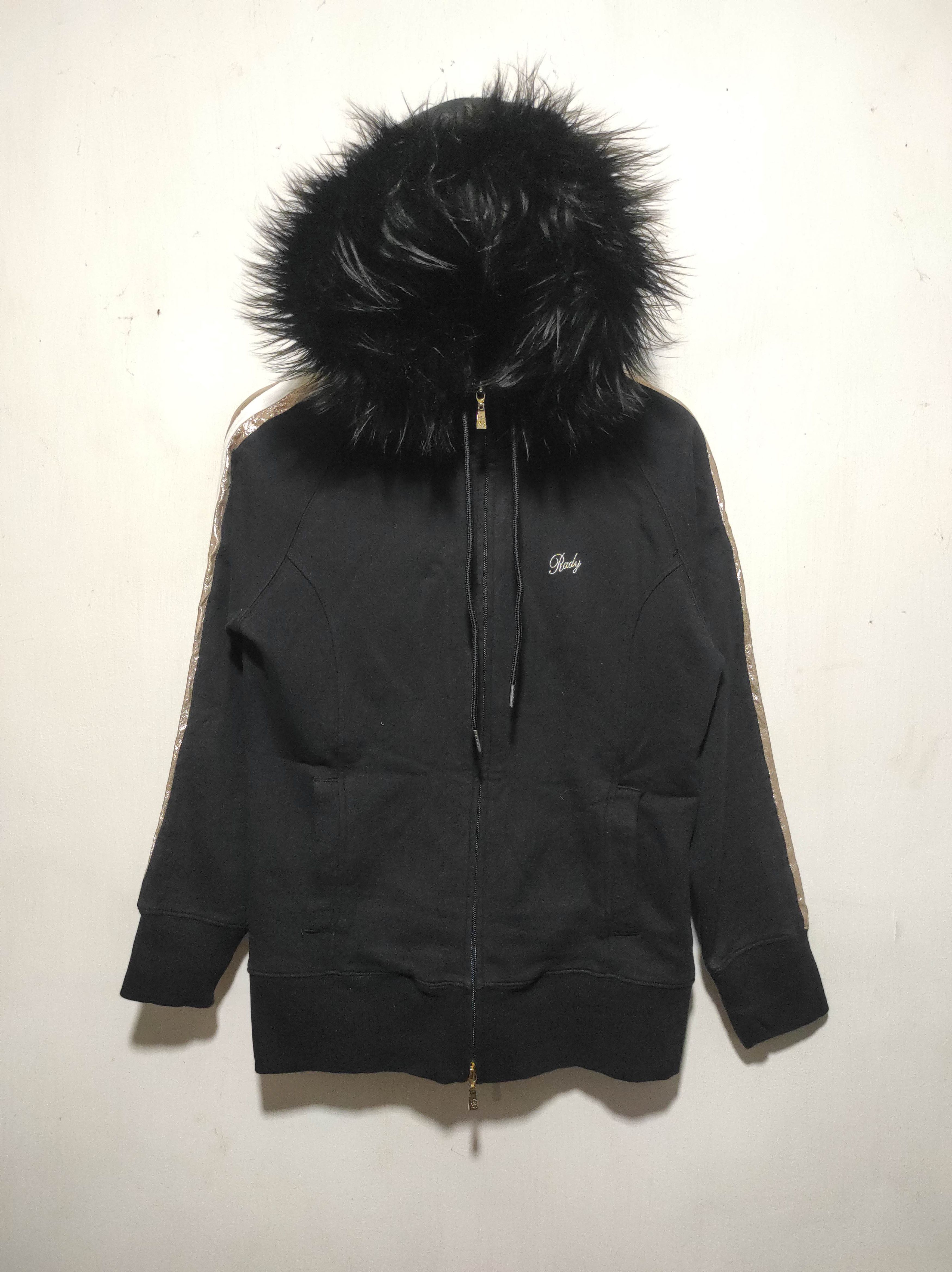 If Six Was Nine Rady black Double Zipper Fur Hoodie i6w9 Lgb Style Size US S / EU 44-46 / 1 - 9 Thumbnail