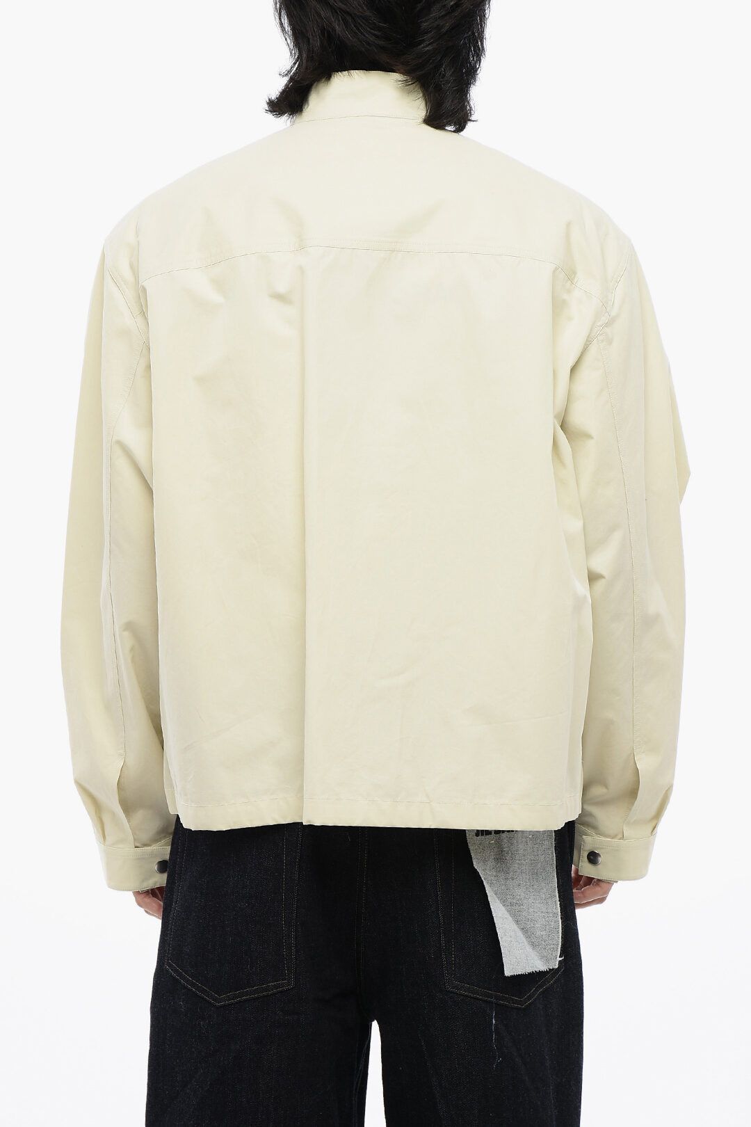 Jil Sander og1mm0625 Windbreaker Jacket in Beige Size US L / EU 52-54 / 3 - 2 Thumbnail
