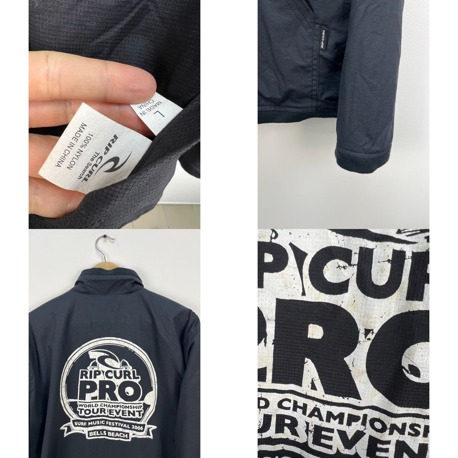 Rip Curl VINTAGE RIP CURL Jacket Reversible Pro Bells Beach Surf Music Festival 2006 Size L Red Mens Jacket Size US L / EU 52-54 / 3 - 8 Thumbnail