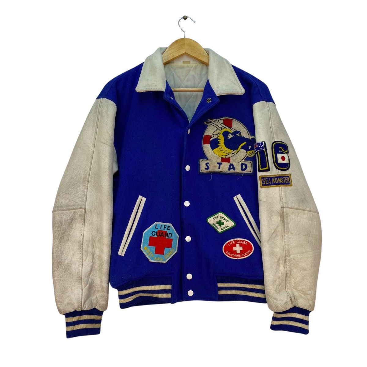 JH Design 💥Vintage Varsity Letterman Life Guard Embroidered Pacth Size US M / EU 48-50 / 2 - 1 Thumbnail