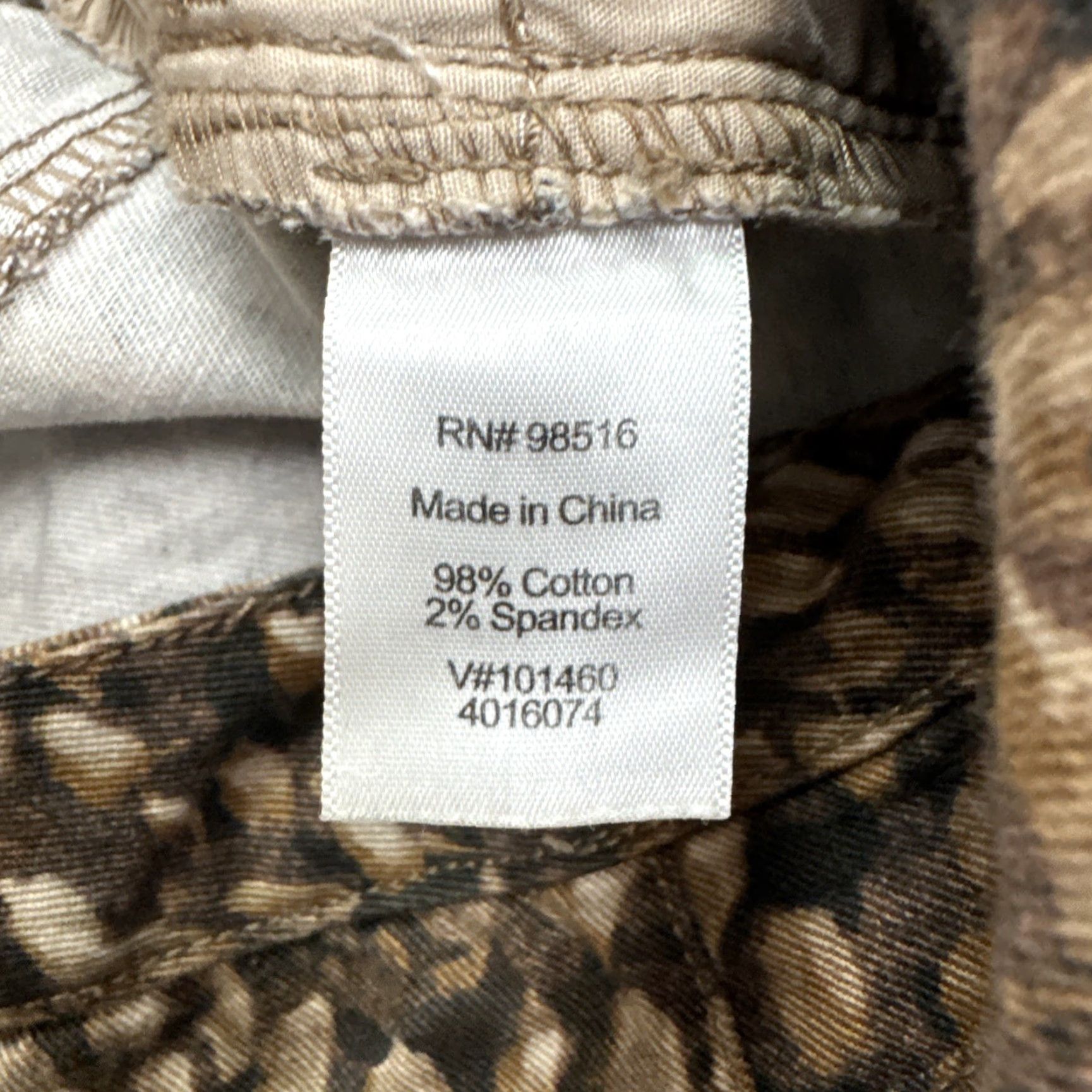 Coldwater Creek VINTAGE Coldwater Creek Jeans Women’s 4P Animal Print Brown Straight Leg 90s Fall Outdoor Size 27" / US 4 / IT 40 - 7 Thumbnail
