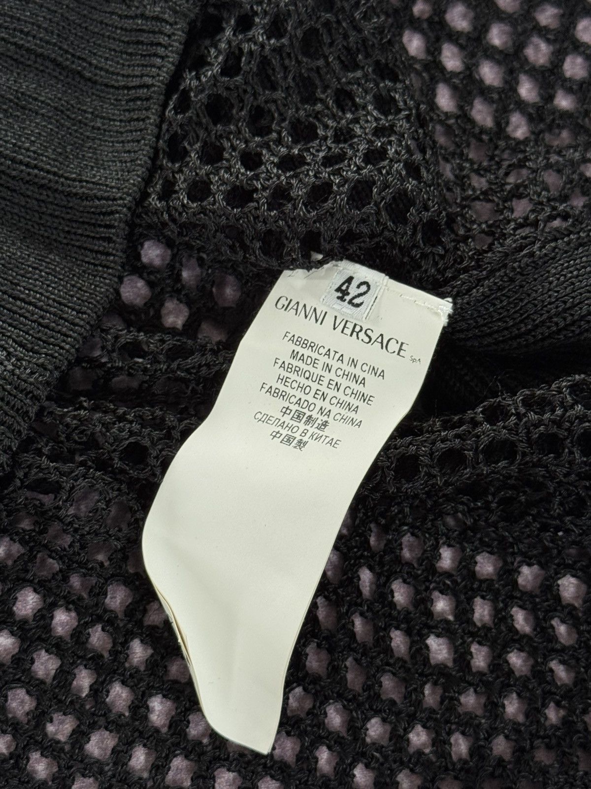 Versace Gianni Versace 00s JPG Vibe Glamour Y2K Mesh Up Tank Top Size M / US 6-8 / IT 42-44 - 9 Thumbnail