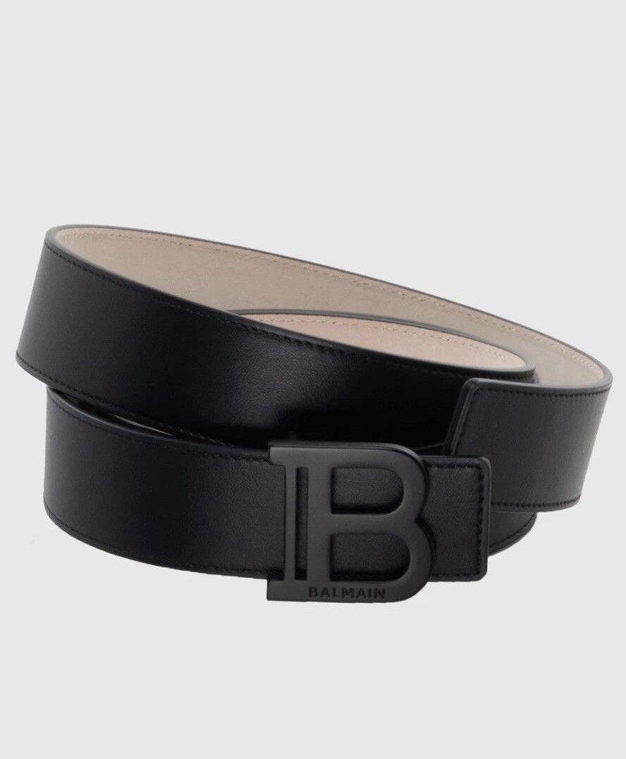 Balmain BALMAIN “B” Logo Belts in Black o1g2r1mq0424 Size: 110 Size ONE SIZE - 2 Thumbnail