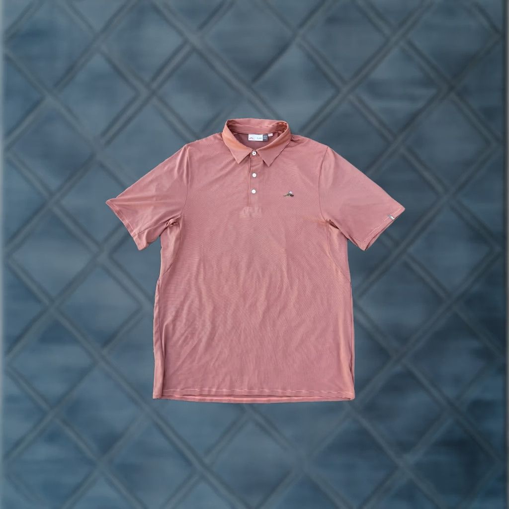 KJUS KJUS Golf Polo Orange Striped UPF50+ Size XL Men Size US XL / EU 56 / 4 - 1 Thumbnail