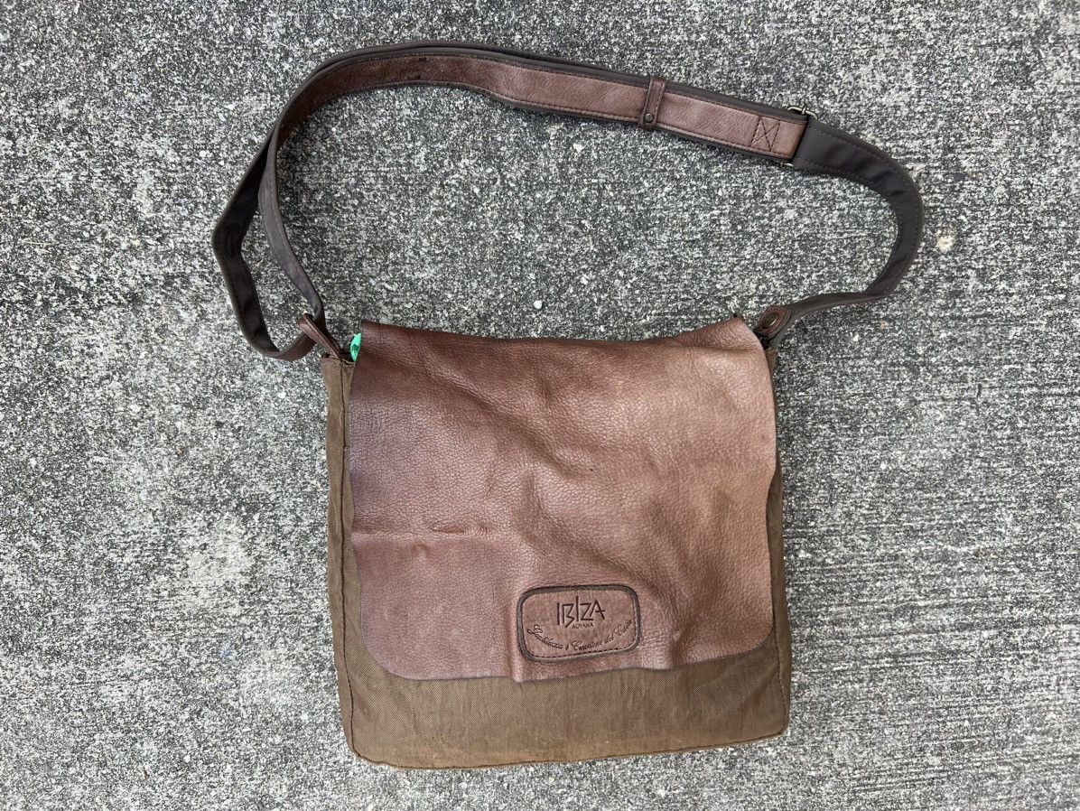 Leather VTG Ibiza Japan Patina Hybrid Leather Sling Bag Size ONE SIZE - 7 Thumbnail