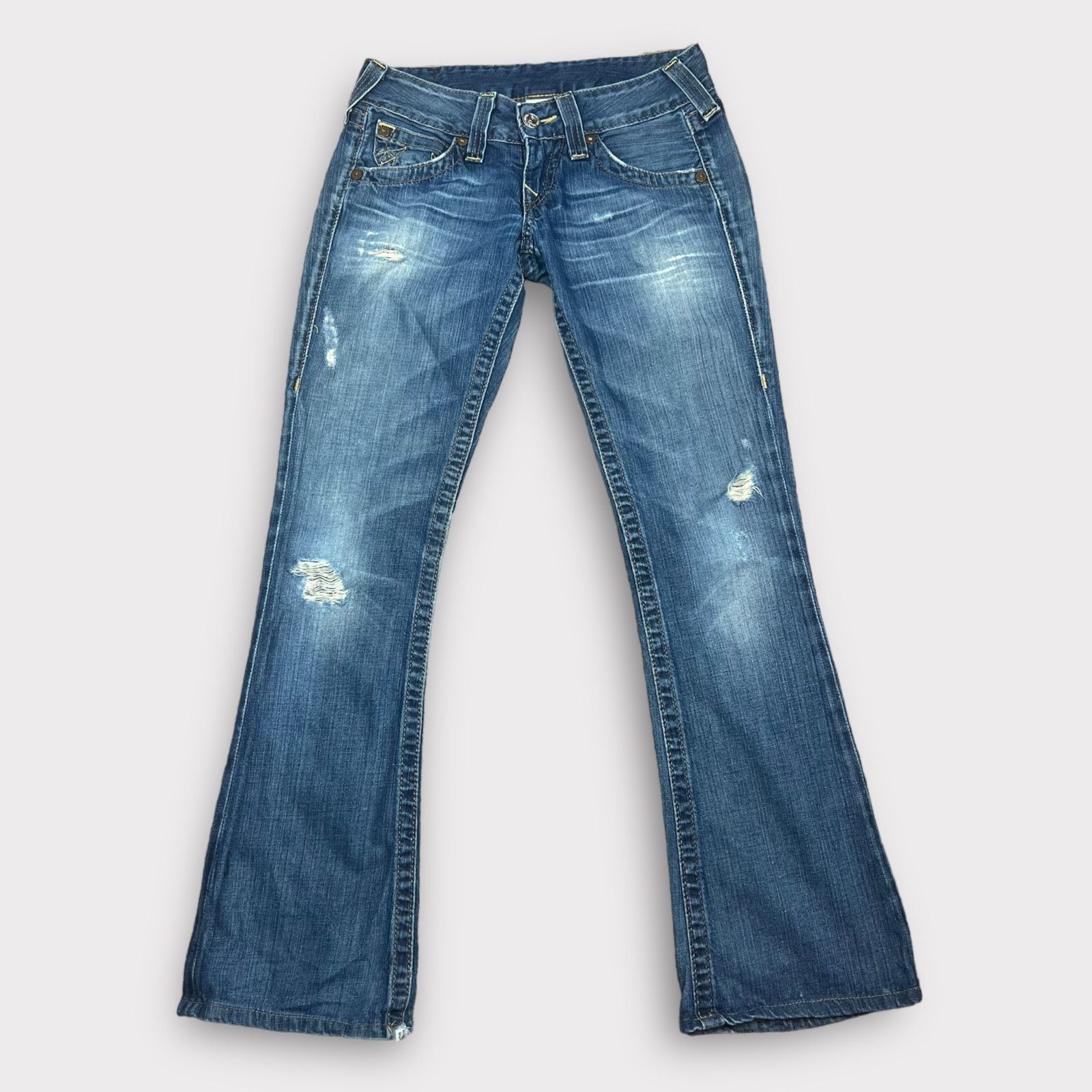 True Religion True Religion Bobby Bootcut Vintage Y2K Jeans Distressed Size 26" / US 2 / IT 38 - 2 Thumbnail