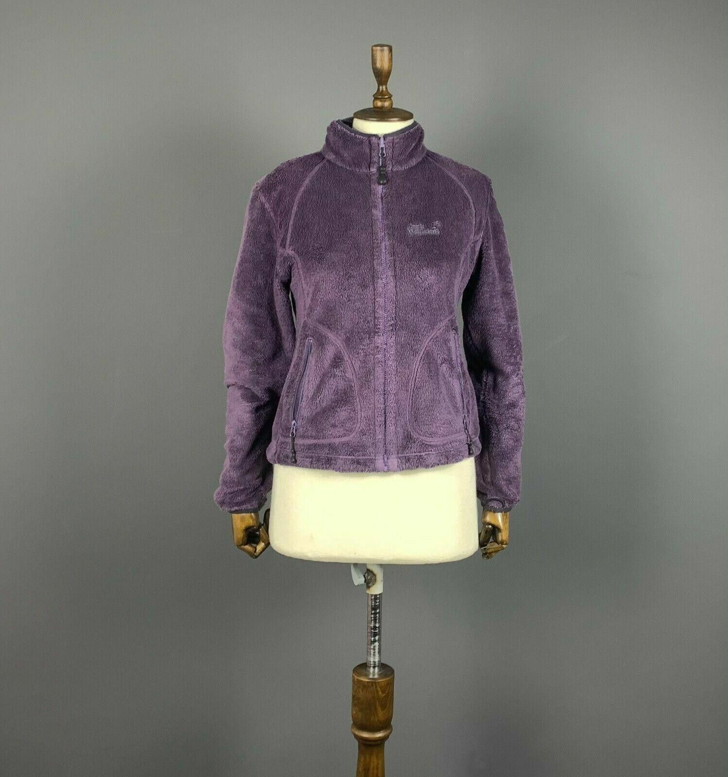 Jack Wolfskin Ladies Jack Wolfskin Outdoor Purple Zip Pile Sweater Size S Size S / US 4 / IT 40 - 1 Thumbnail