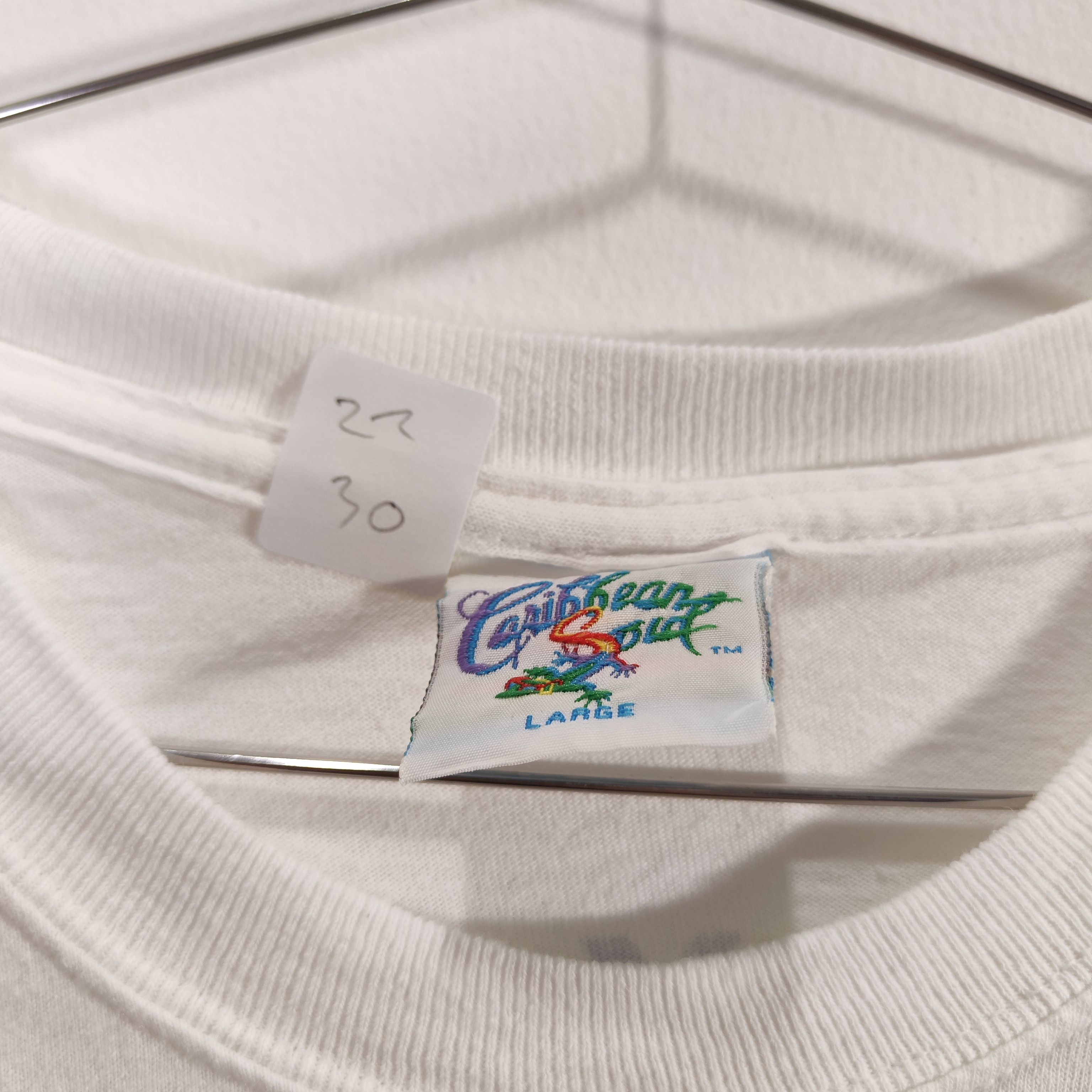Caribbean Caribbean soul Vintage Humor t shirt Iguana white Large Size US L / EU 52-54 / 3 - 6 Thumbnail