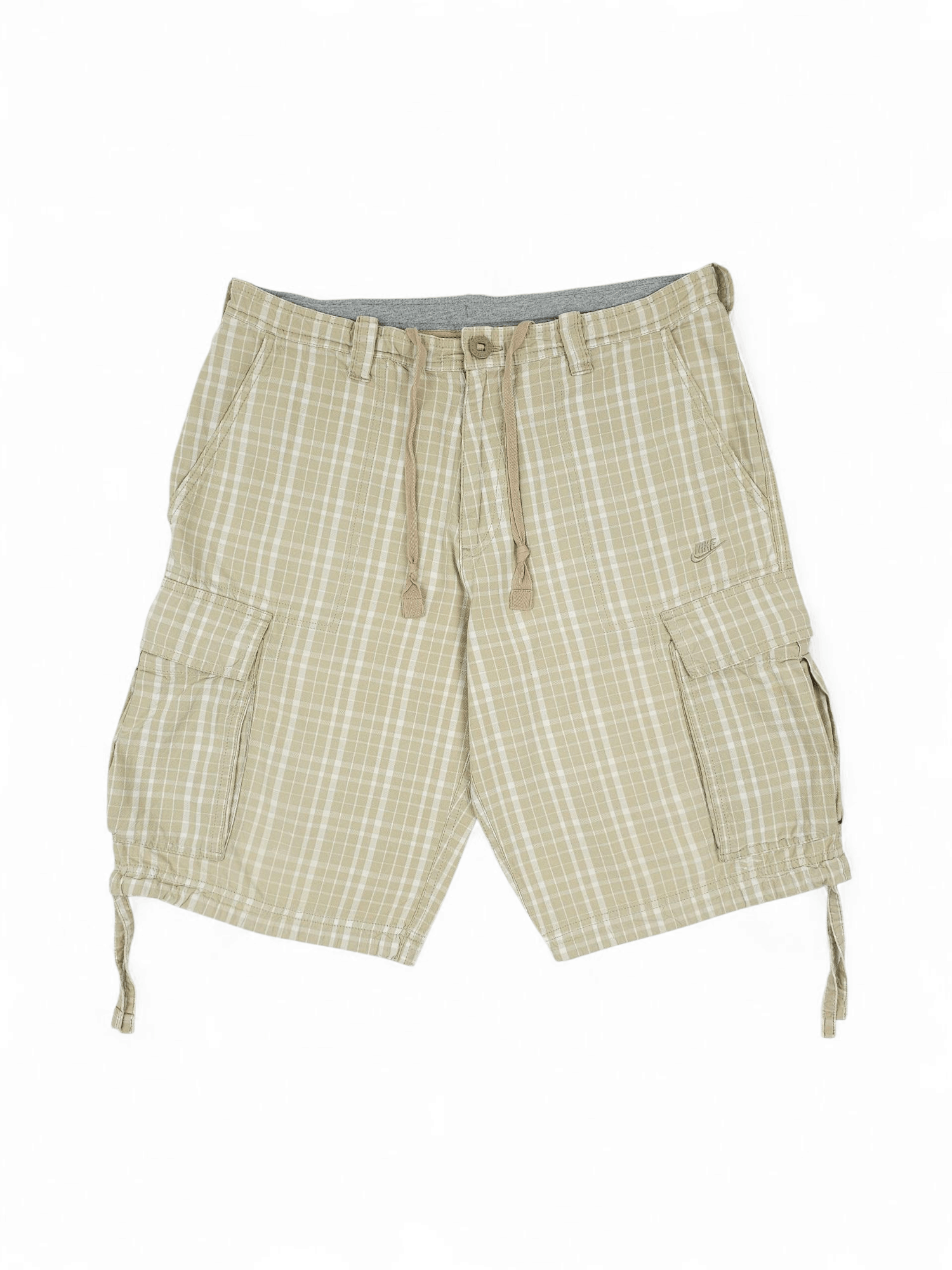 Nike ACG 💎 Vintage Nike Travis Scott Beige Cargo Relaxed Shorts Y2K Size US 34 / EU 50 - 3 Thumbnail