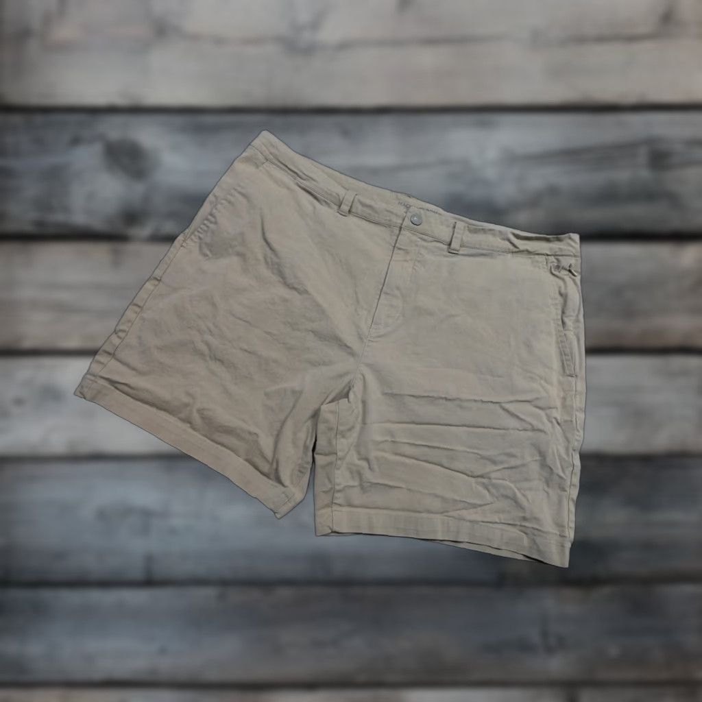 Vintage Mack Weldon Khaki Shorts Mens 38 Beige Chino Stretch Performance Comfort 7 Inch Casual Outdoor Size US 38 / EU 54 - 1 Thumbnail