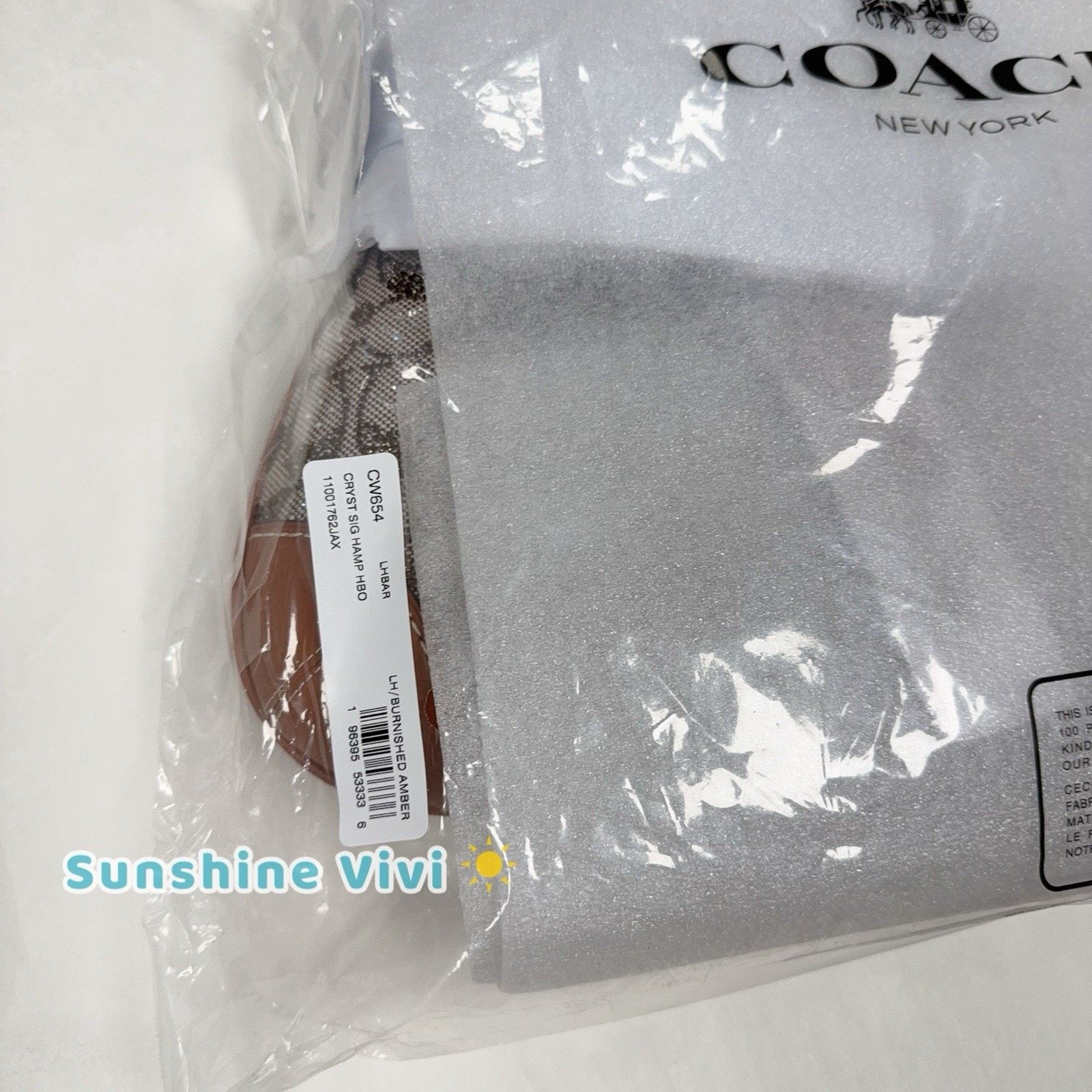 Coach NWT Coach Hamptons Hobo Bag Crystal CW654 Burnished Amber Size ONE SIZE - 2 Thumbnail