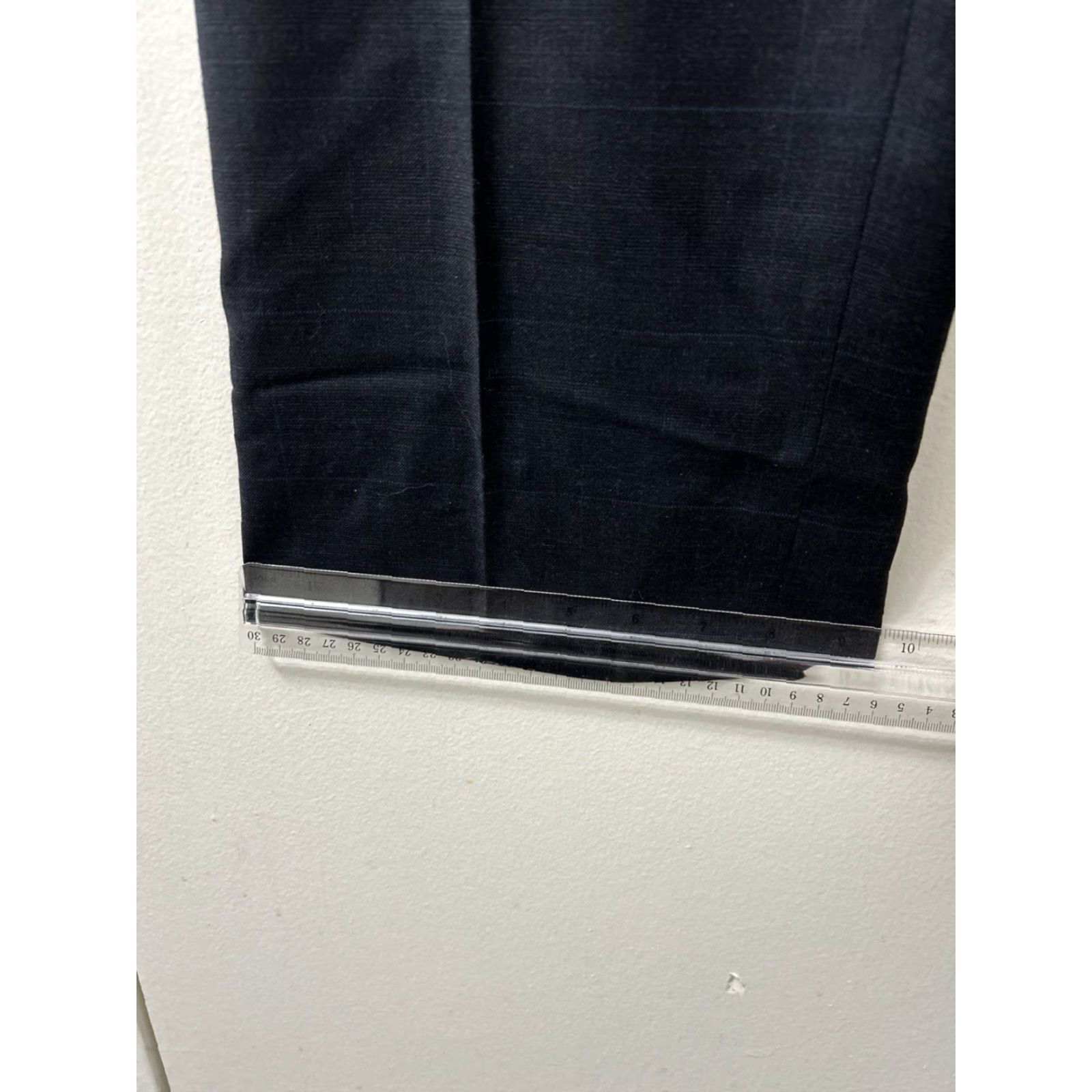 Ralph Lauren Lauren Ralph Lauren Dress Pants Mens 52x33 Navy 100% Wool Plaid Trousers Flat Front Zip Button Zipper Classic Dress Pants Mens Size US 36 / EU 52 - 6 Thumbnail