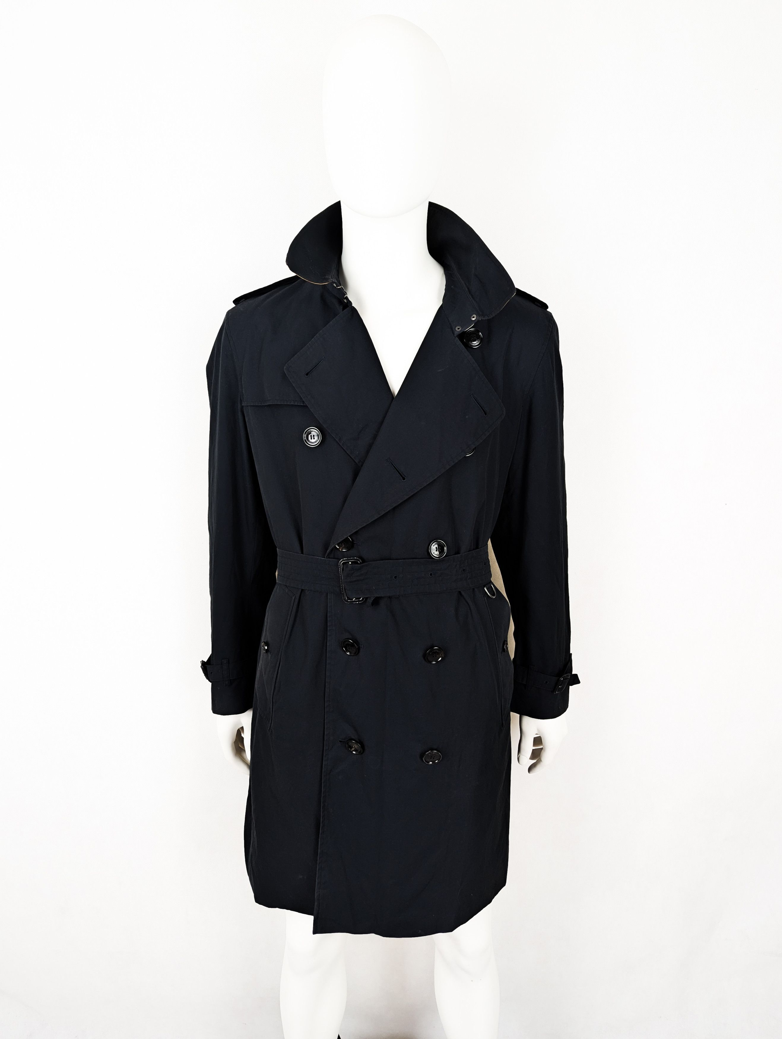 Burberry Burberry black nova check trench coat 54 L Size US L / EU 52-54 / 3 - 4 Thumbnail