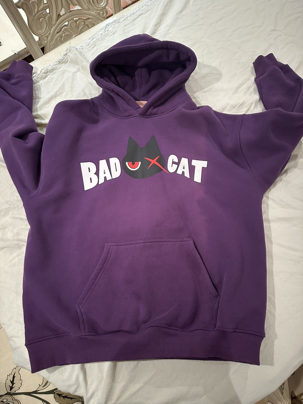 Copes Copes x Itsokaytocry Purple Bad Cat Hoodie Size US L / EU 52-54 / 3 - 1 Thumbnail