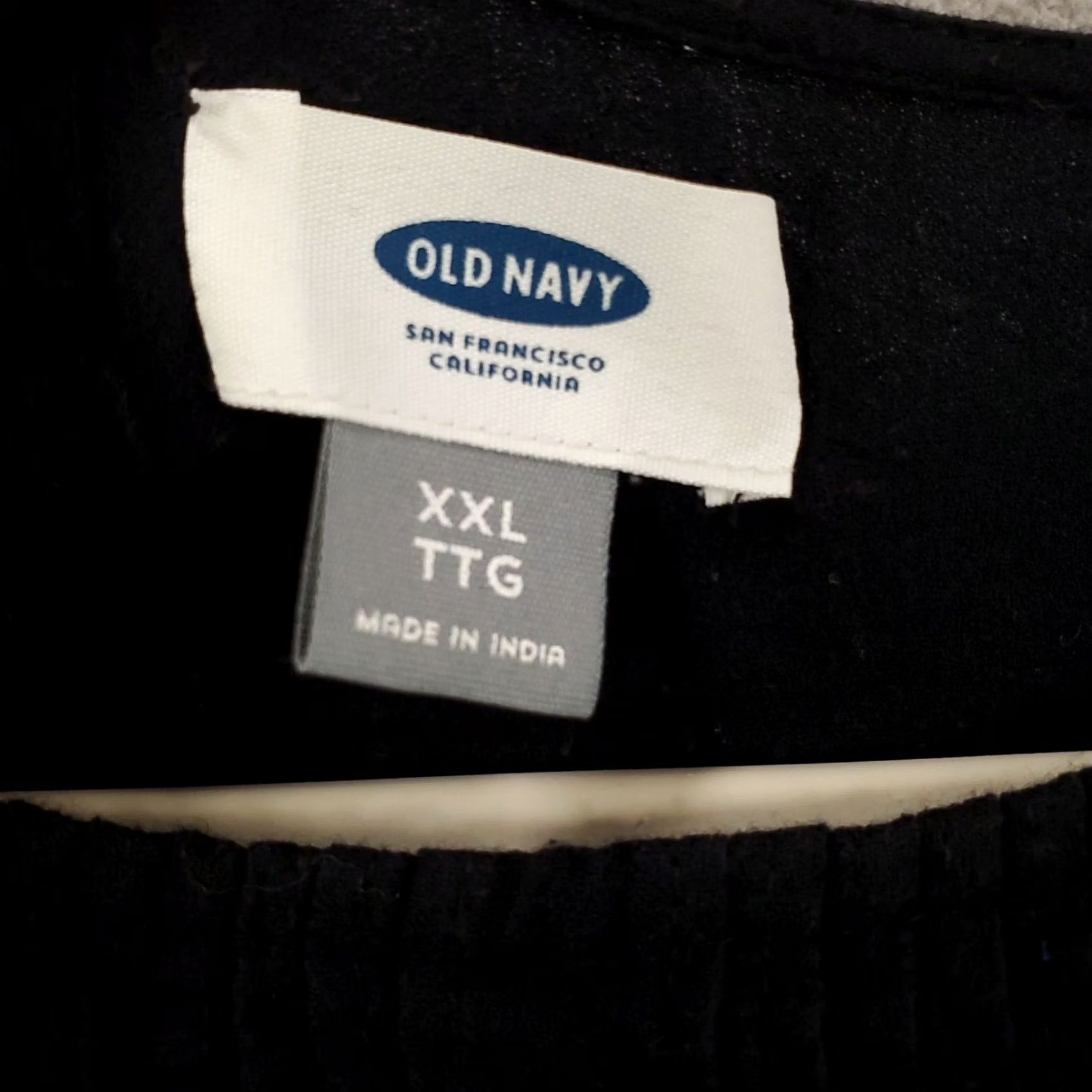 Old Navy Old Navy Dress Womens XXL Black Pleated Short Sleeve 2XL Knee Length Back Size 40" / US 18 - 6 Thumbnail