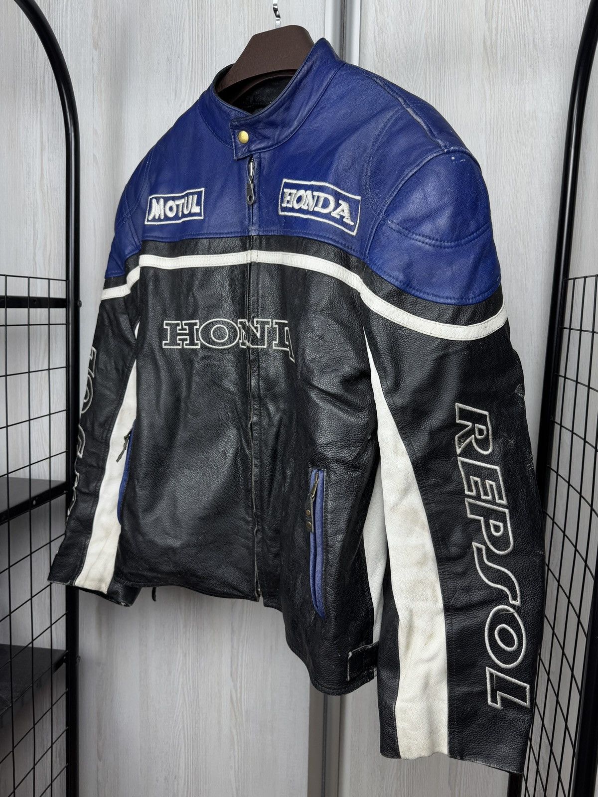 Honda Vintage Honda Repsol Motul Leather Moto Jacket w/ Protection Size US XXL / EU 58 / 5 - 5 Thumbnail