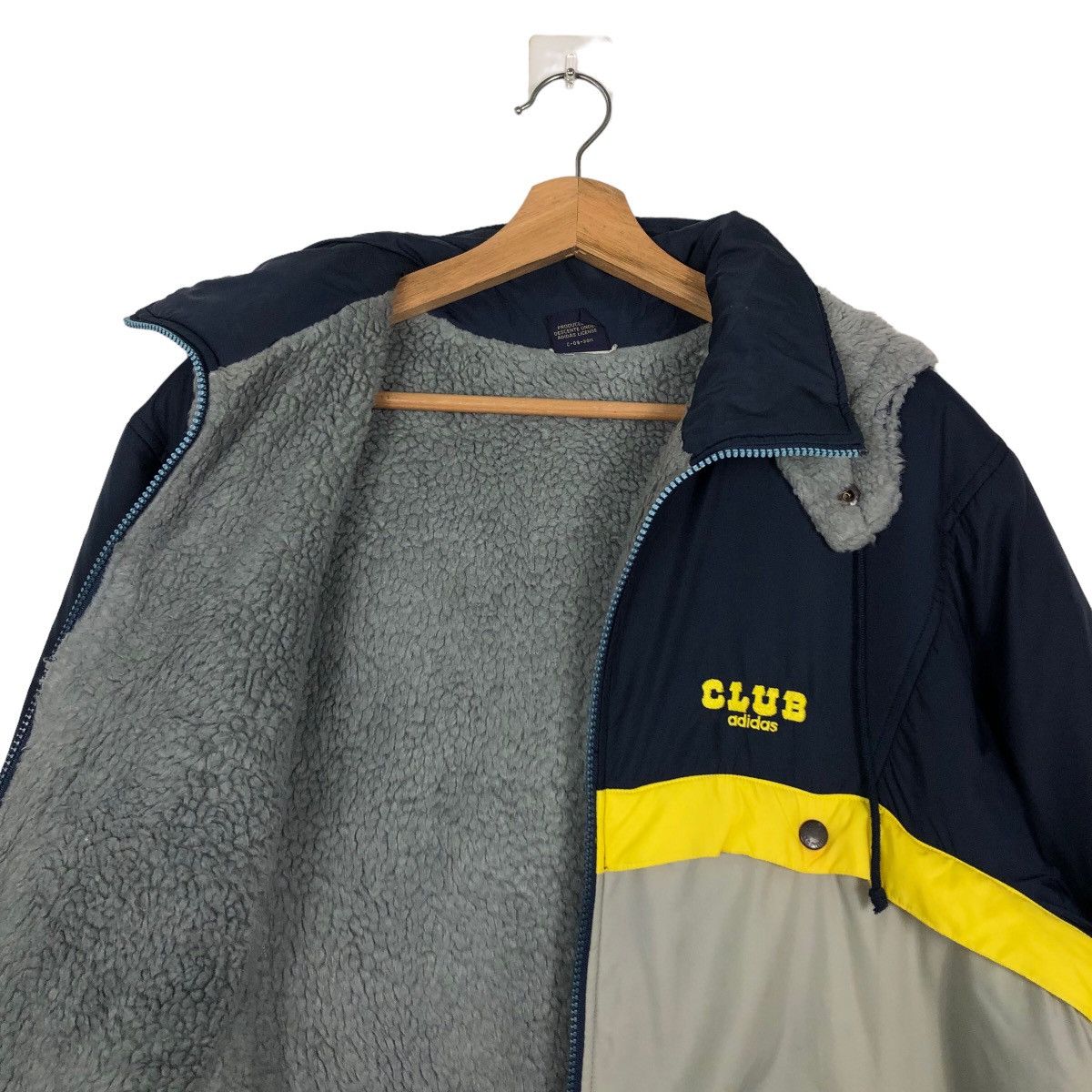 Adidas 🔥90’s Vintage Adidas Club Bomber Jacket Sherpa Lining Size US M / EU 48-50 / 2 - 11 Thumbnail
