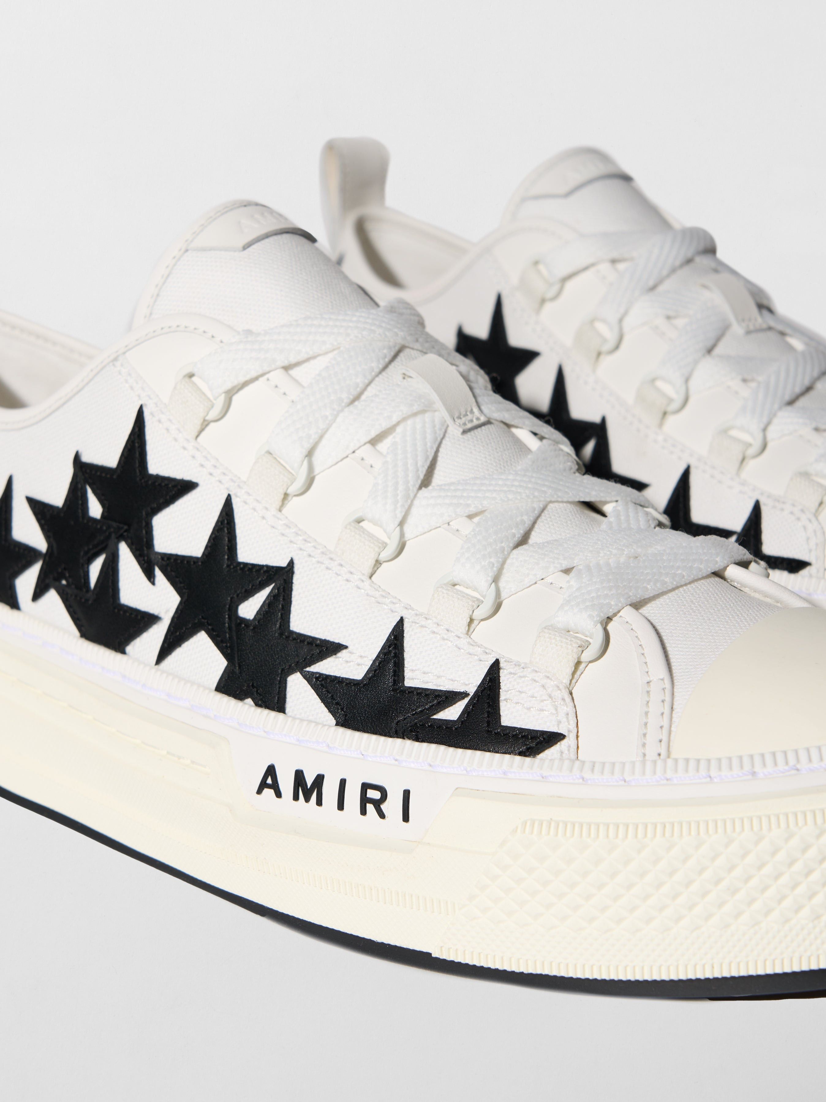 Amiri o1s1wg110925 Dup / Stars Court Low-Top Sneakers White/Black Size US 7 / IT 37 - 5 Thumbnail