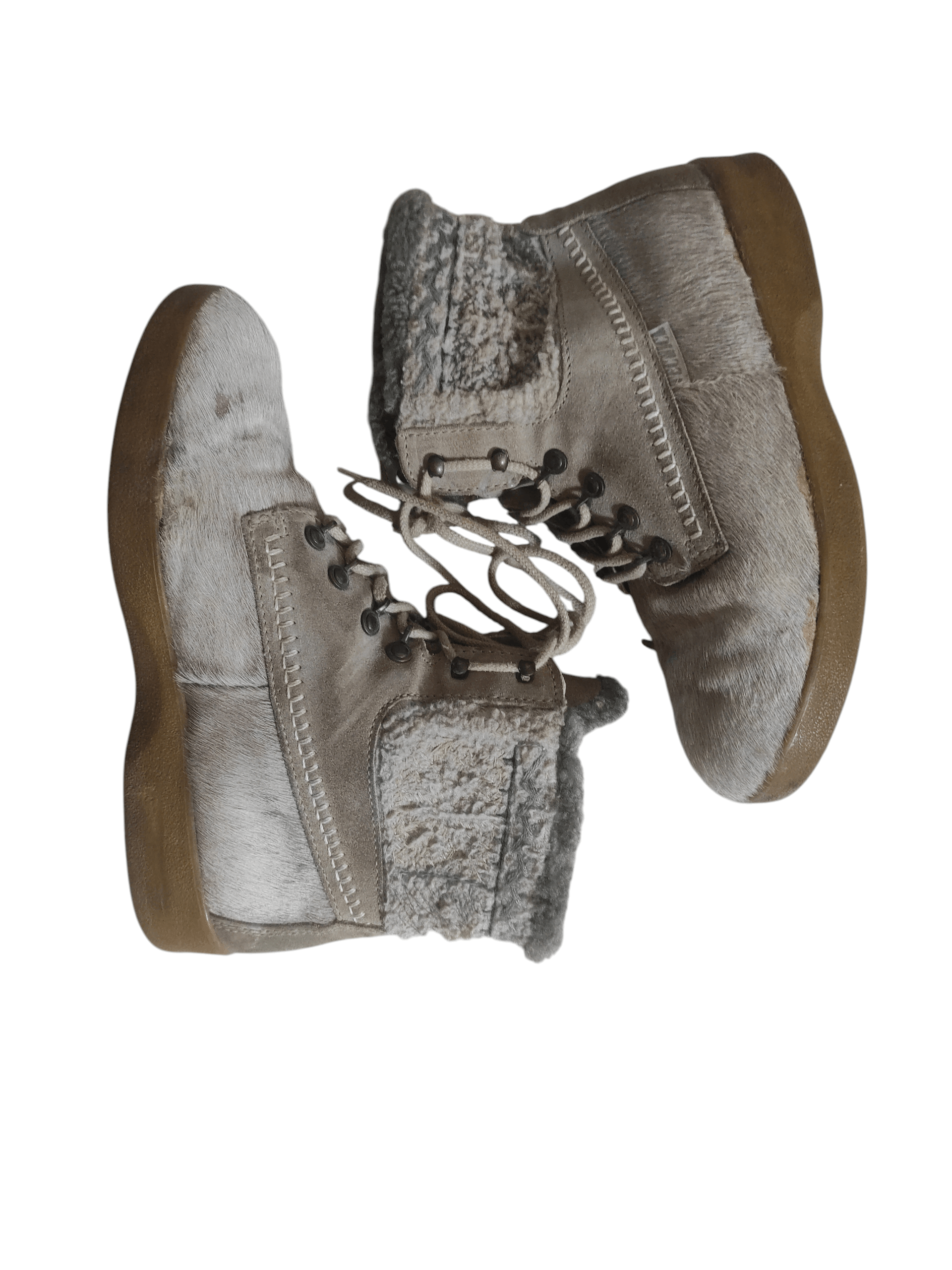 Other Tecnica Yeti Shearling Fur Wool Lace-Up Snow Boots Winter Size US 11 / IT 41 - 1 Thumbnail