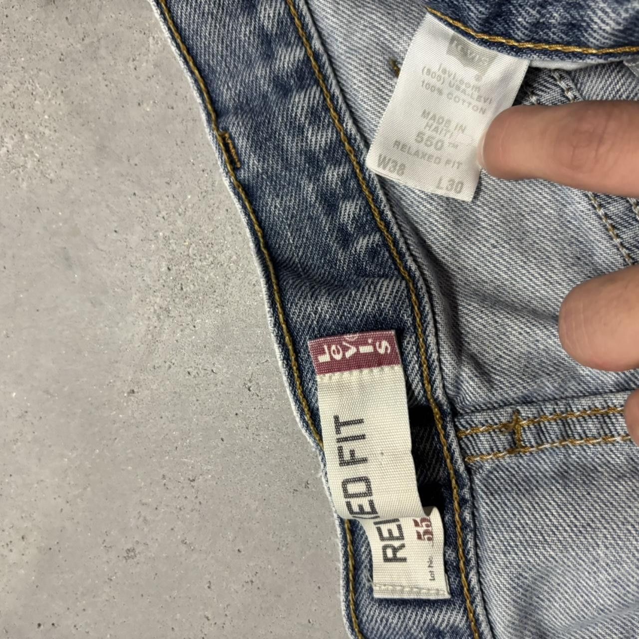 Levi's × Vintage Crazy Vintage Y2K/2000s Baggy Light Wash Levis Denim Jeans! Size US 36 / EU 52 - 8 Thumbnail
