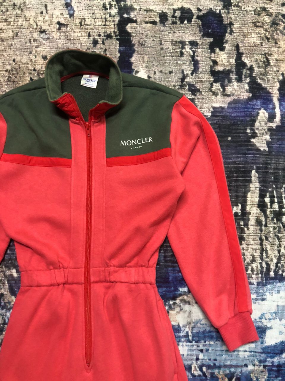 Moncler Vintage Moncler x Asics Red Coverall Jumpsuit Size -S Size US 30 / EU 46 - 4 Thumbnail