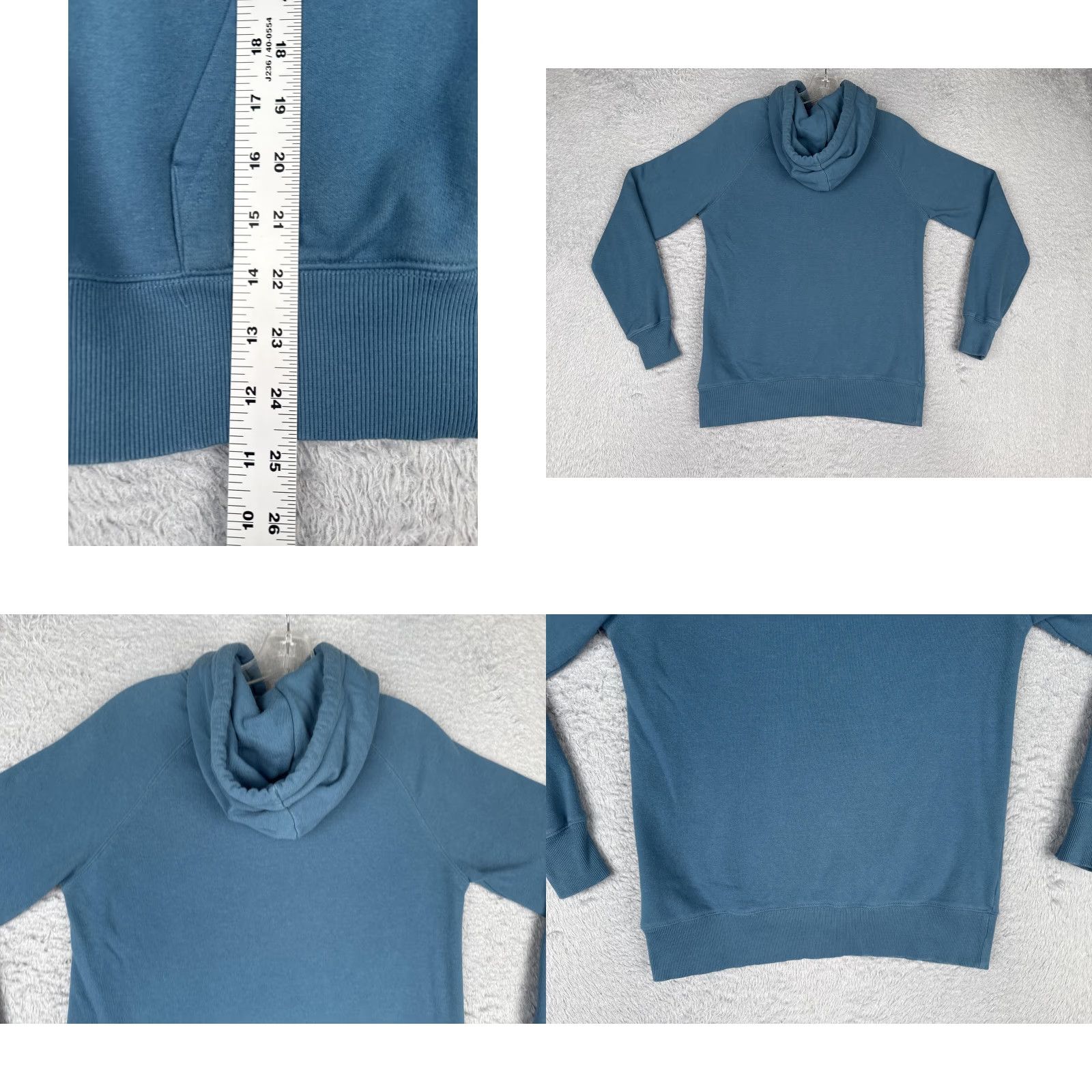 The North Face The North Face Hoodie XS Blue Logo Pullover Kangaroo Fleece Sweatshirt Womens Size XS / US 0-2 / IT 36-38 - 9 Thumbnail