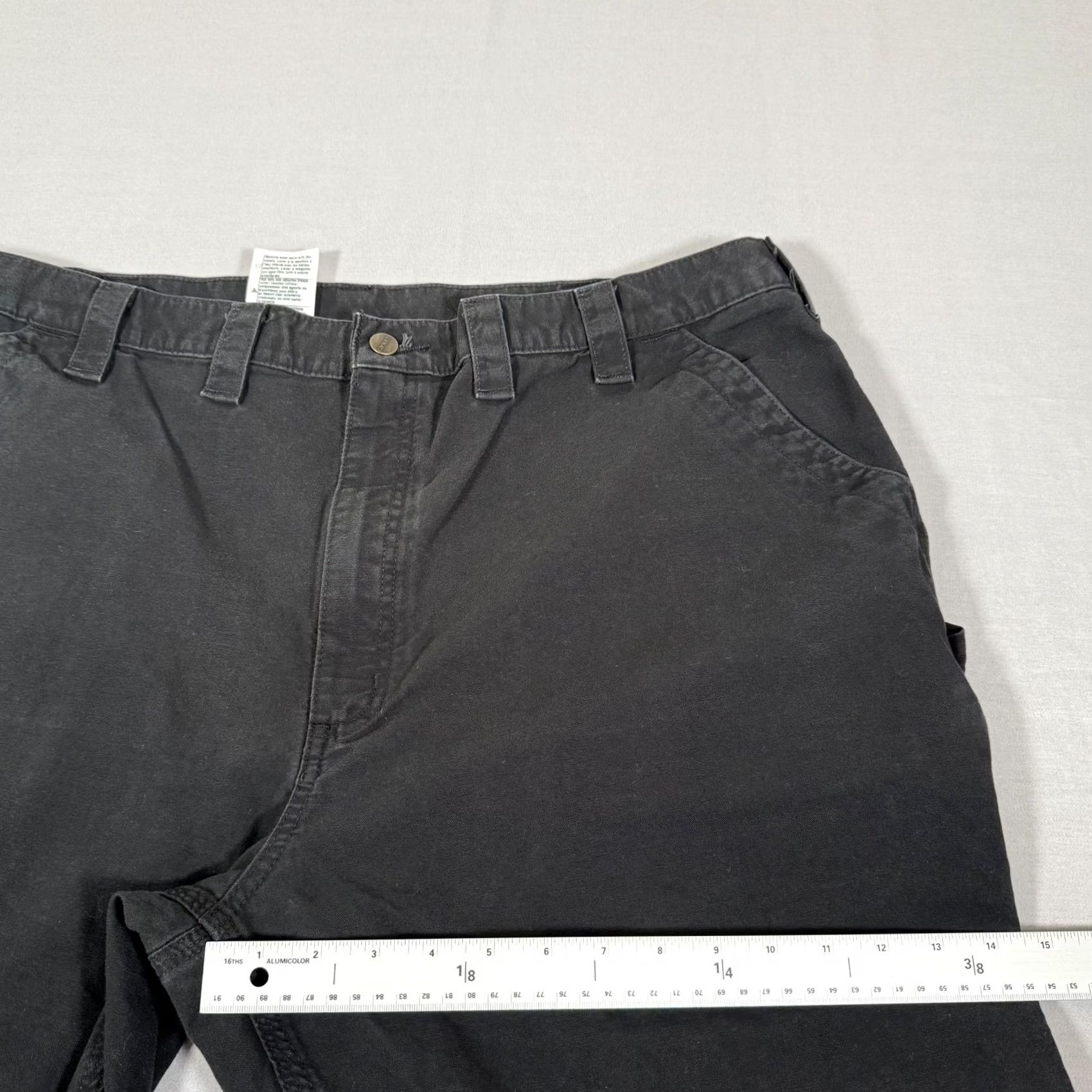 Carhartt Carhartt Pants Mens 44x32 Black Canvas Carpenter Relaxed Fit Workwear B151 BLK Size US 44 / EU 60 - 7 Thumbnail