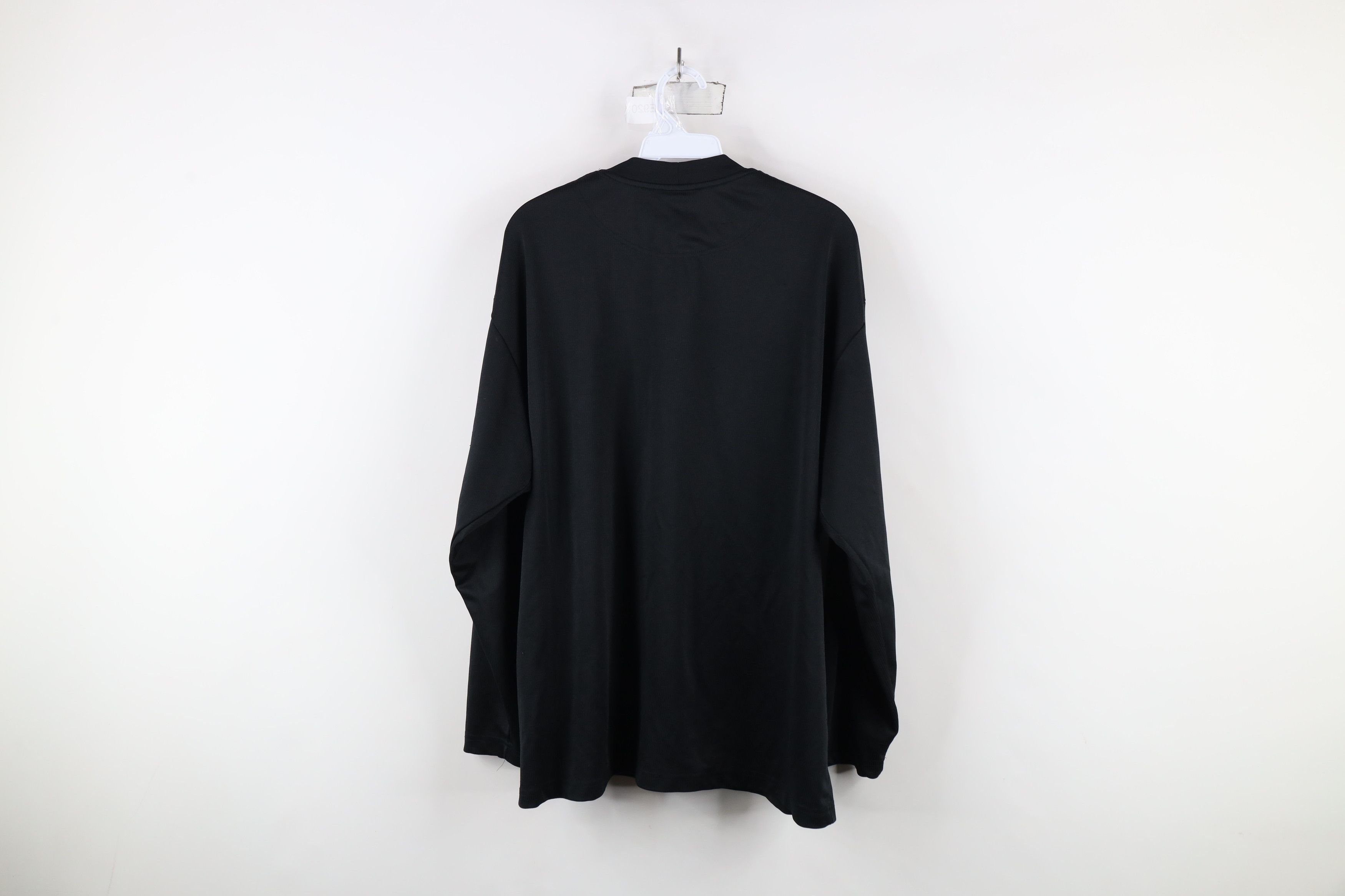 Nike × Vintage Vintage Nike Mini Swoosh Knit Long Sleeve T-Shirt Black Size US XL / EU 56 / 4 - 10 Thumbnail
