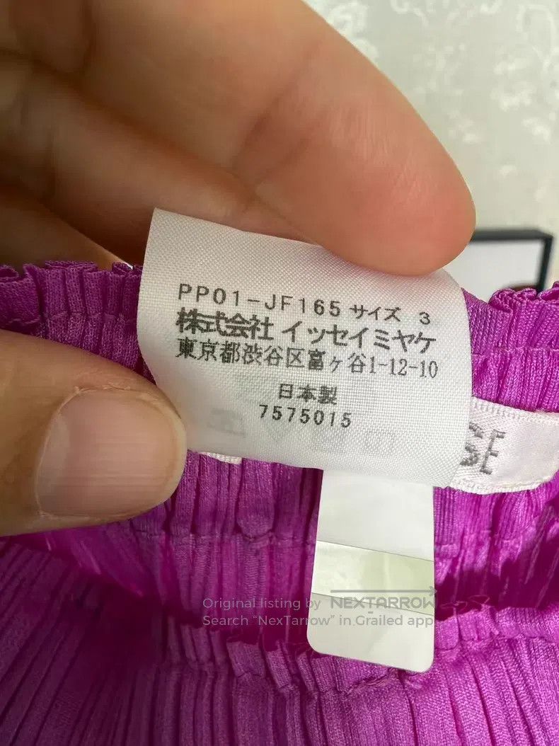 Issey Miyake Issey Miyake size:3 Purple Ruched Trousers Size 31" - 5 Thumbnail