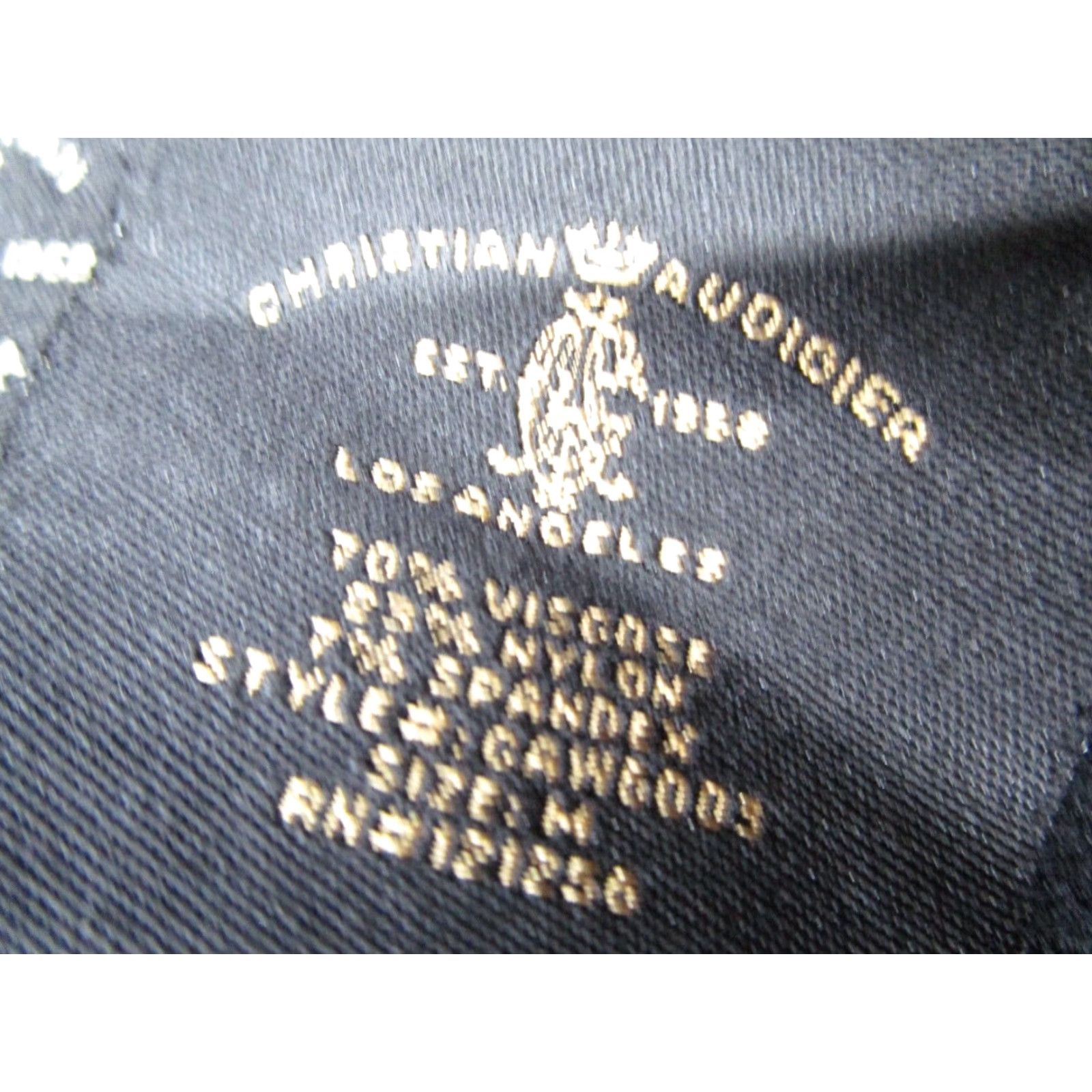 Vintage Christian Audigier Studded Cardigan Sweater Women Medium Black Long Sleeve Asymmetrical Size M / US 6-8 / IT 42-44 - 4 Thumbnail