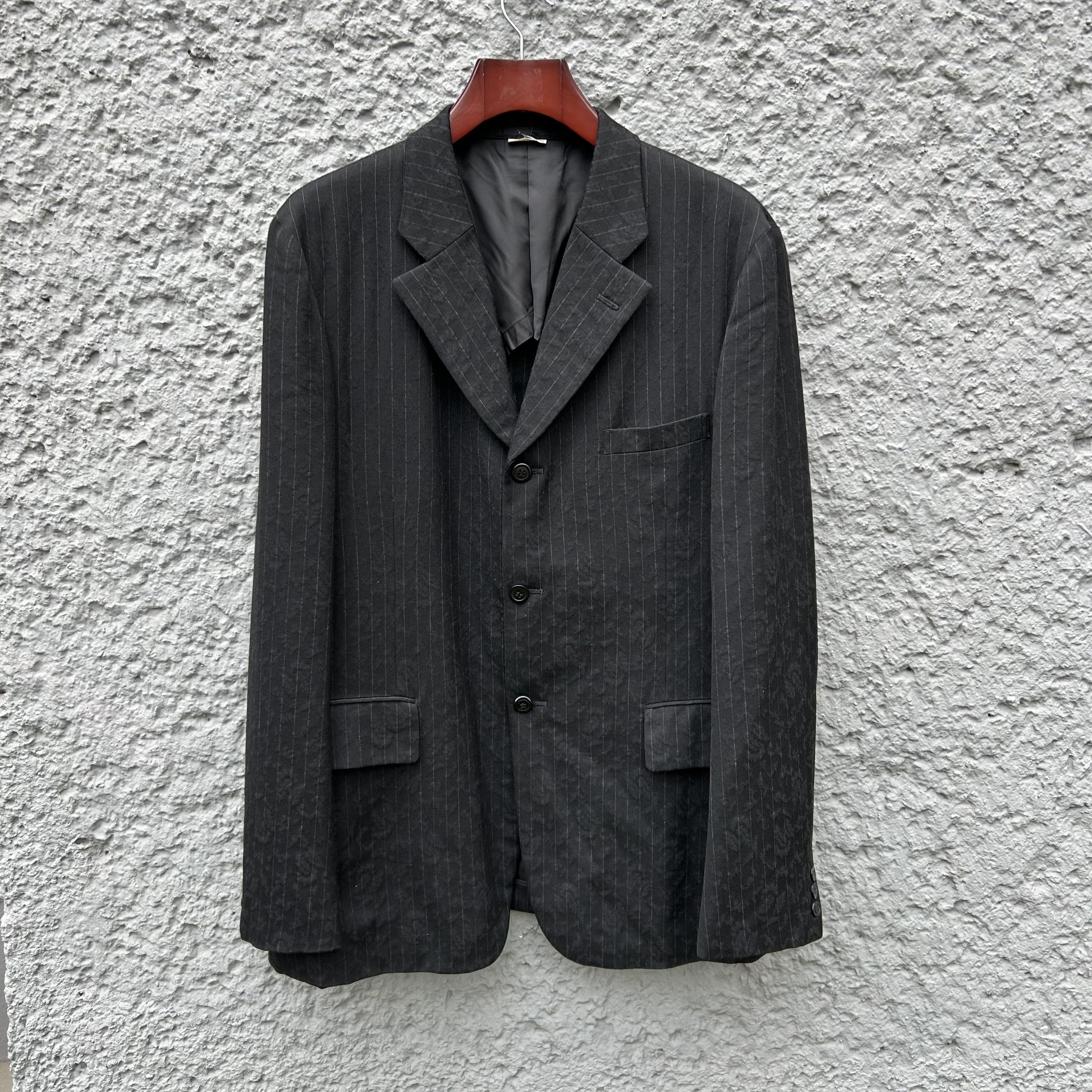 CDG Homme Plus Blazer Jacket Subtle Flower Pattern F/W02