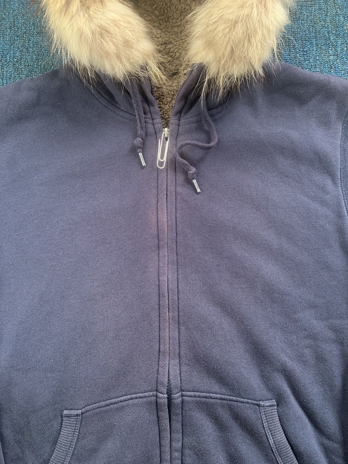 Japanese Brand Sherpa Uniqlo Ziphopdie Fur Blank Faded style Size US M / EU 48-50 / 2 - 4 Thumbnail