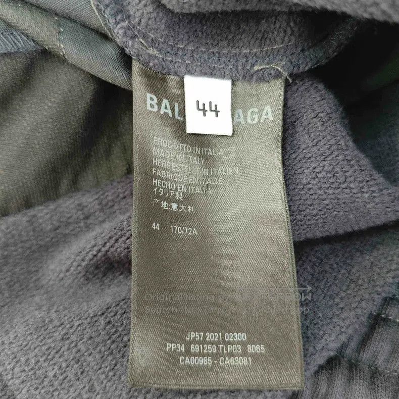 Balenciaga Balenciaga Black double hook embroidery distressed patchwo Size US 28 / EU 44 - 4 Thumbnail