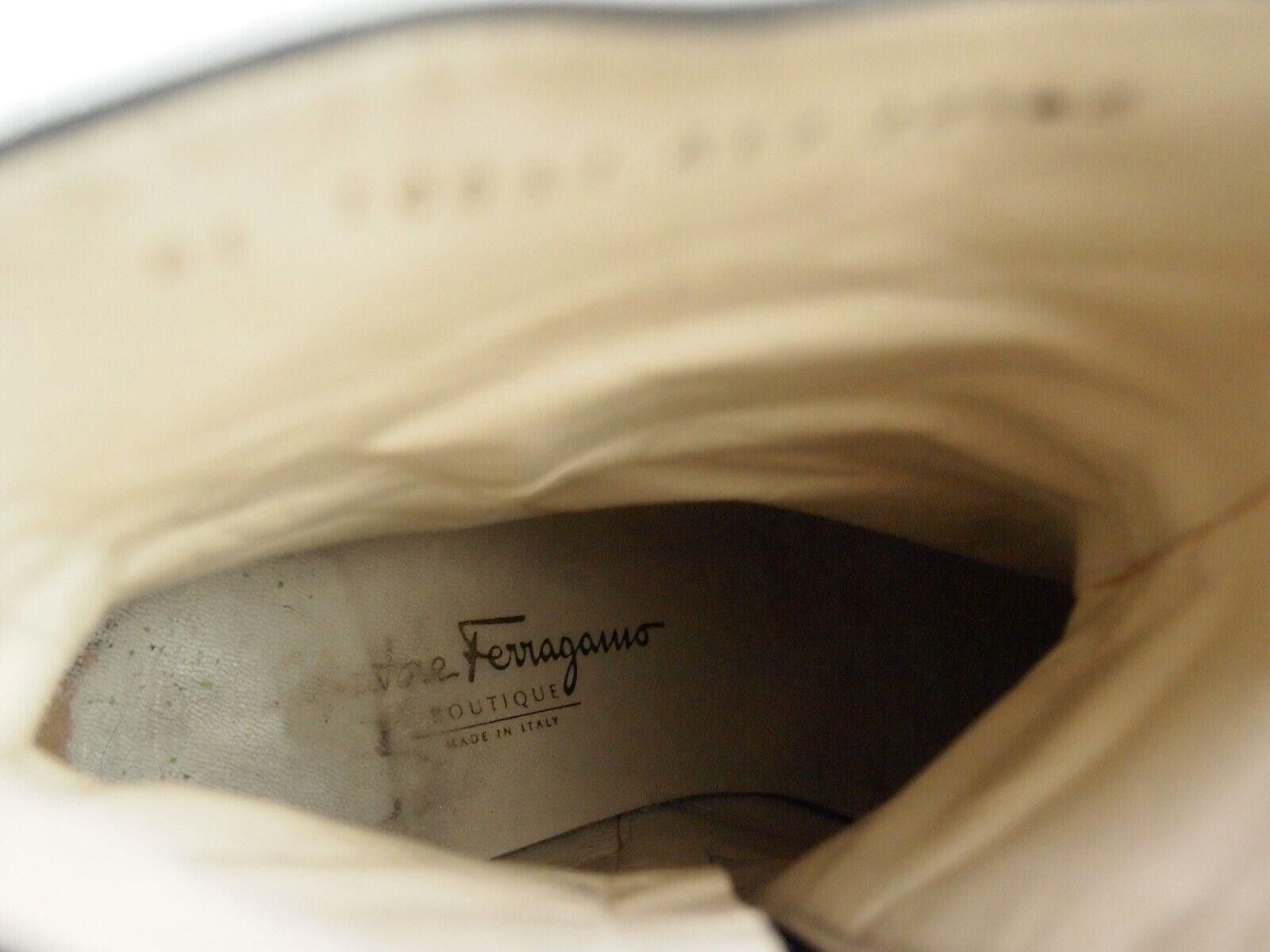 Salvatore Ferragamo Ferragamo Gancio Boots Black Leather Women US 10.5 B EU 40.5 Size US 10.5 / IT 40.5 - 7 Thumbnail