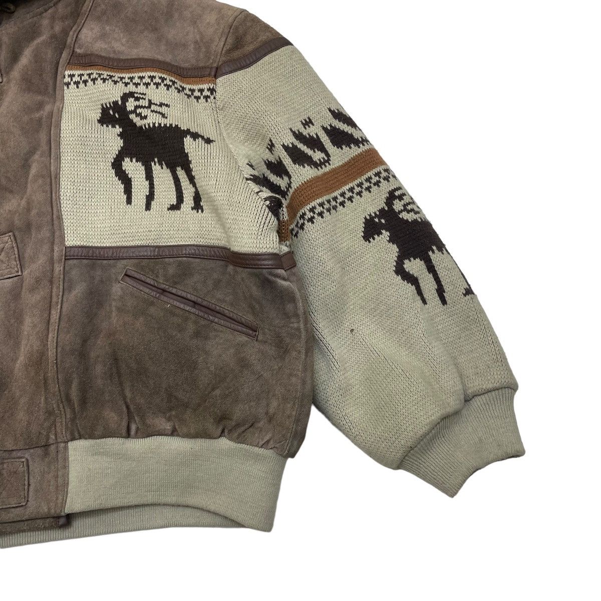 Native Vintage Japanese Brand ALLIX Shearling Native Suede Jacket Size US L / EU 52-54 / 3 - 4 Thumbnail