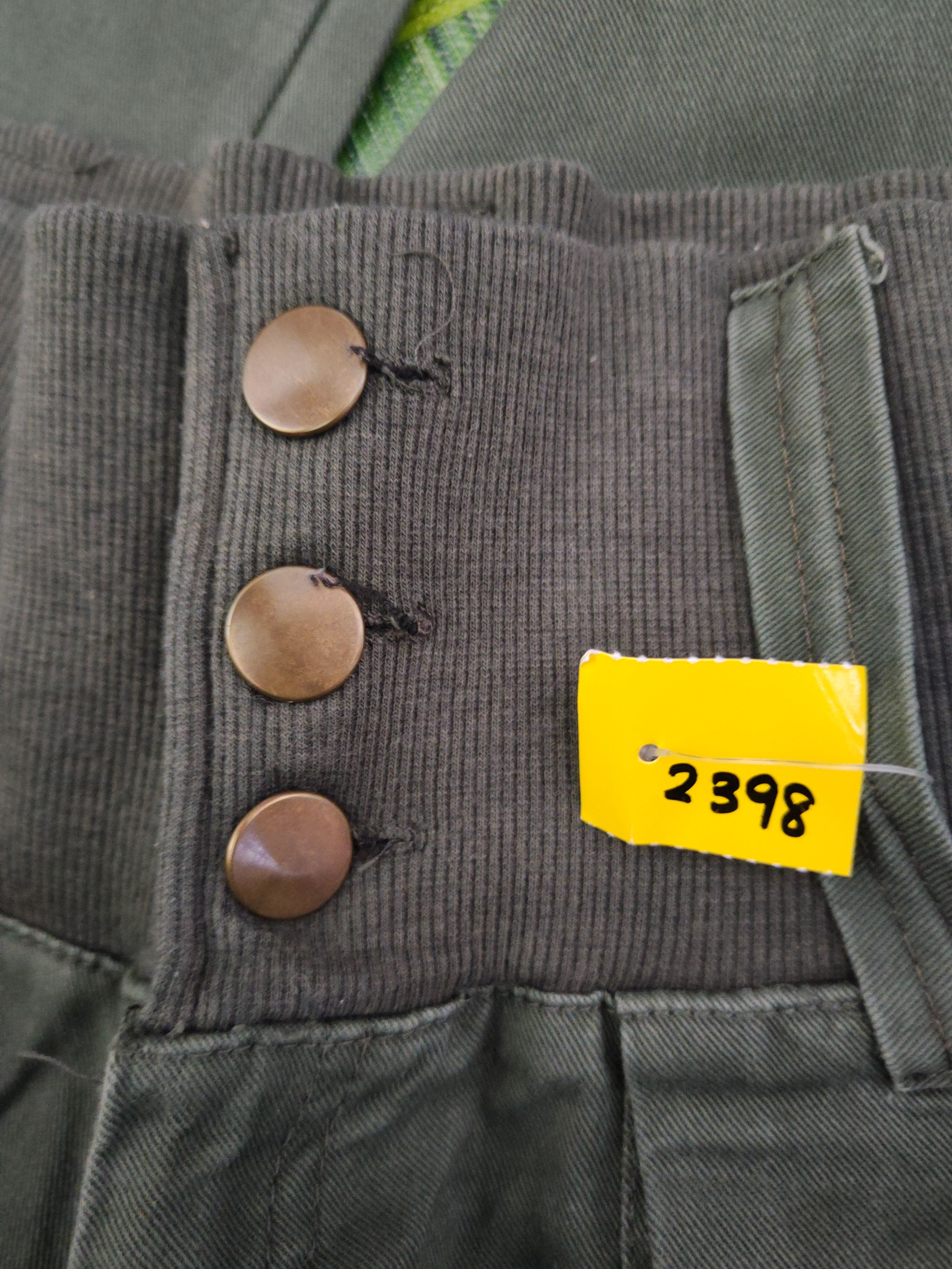 Japanese Brand DL Blue Brain Dark Green Multipocket Joggers #2398 Size 27" / US 4 / IT 40 - 14 Thumbnail