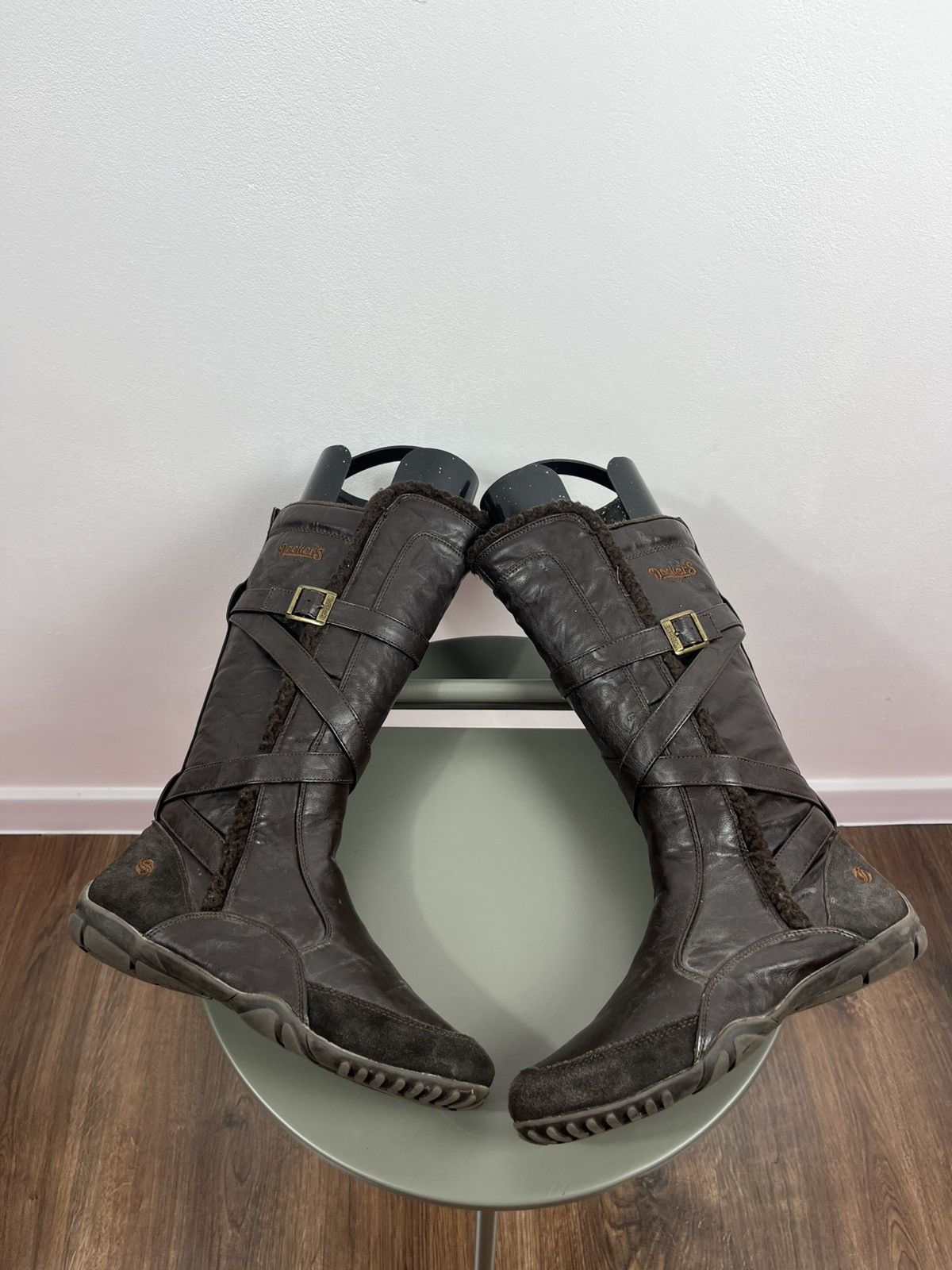 Other Dockers Brown Faux Leather Riding Boots Size 40 Size US 9.5 / IT 39.5 - 2 Thumbnail