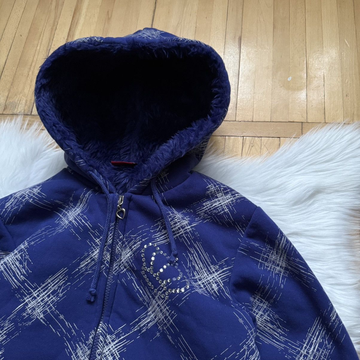 Hysteric Glamour 📌Vintage Lau Ra If 6 Was 9 vibe Fur Bomber Zip Hoodie Jacket Size XL / US 12-14 / IT 48-50 - 3 Thumbnail